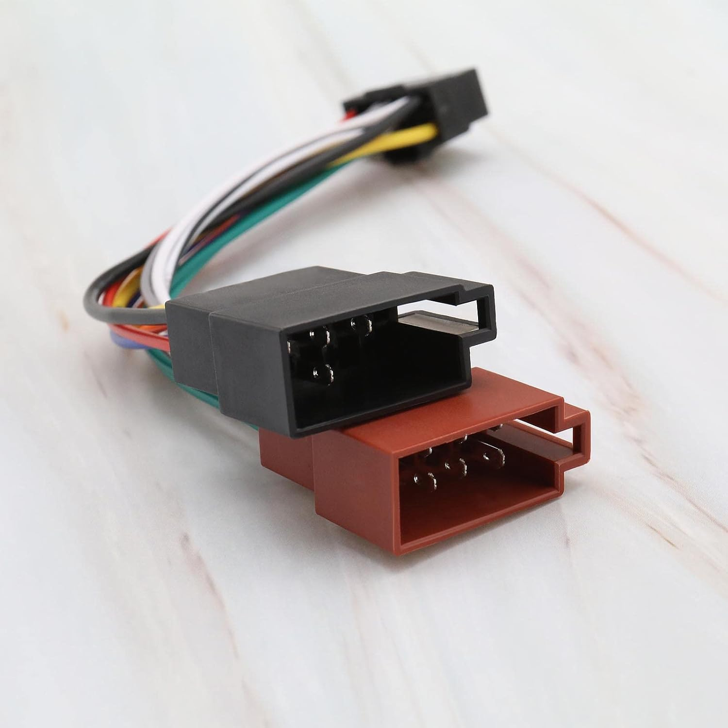 Ecsing Car Stereo Radio Wiring Harness Connector Adaptor 16Pin Port to Mini Iso 8Pin Plug Cable Compatible with Alpine Audio