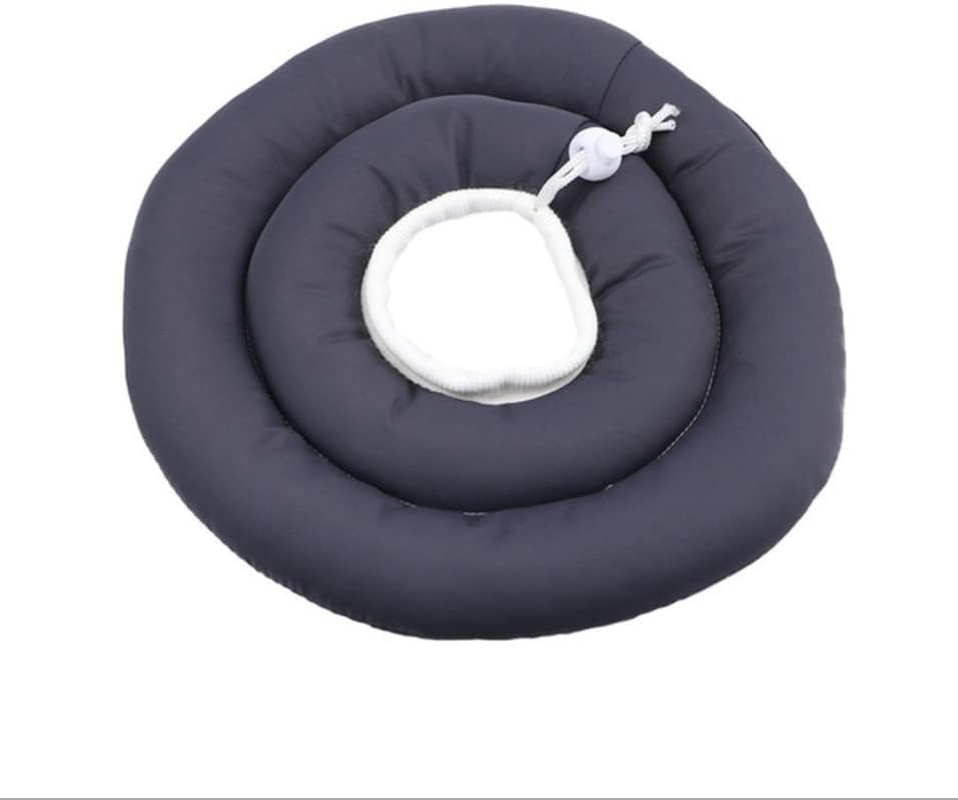 Dog Recovery Collar, Waterproof Soft Dog Cone after Surgery, Comfy Protective Elizabethan Collar Alternative for Dogs Cats, Adjustable Pet Neck Donut Cone Anti-Licking Biting Wounds (Navy Blue, M) image number 2