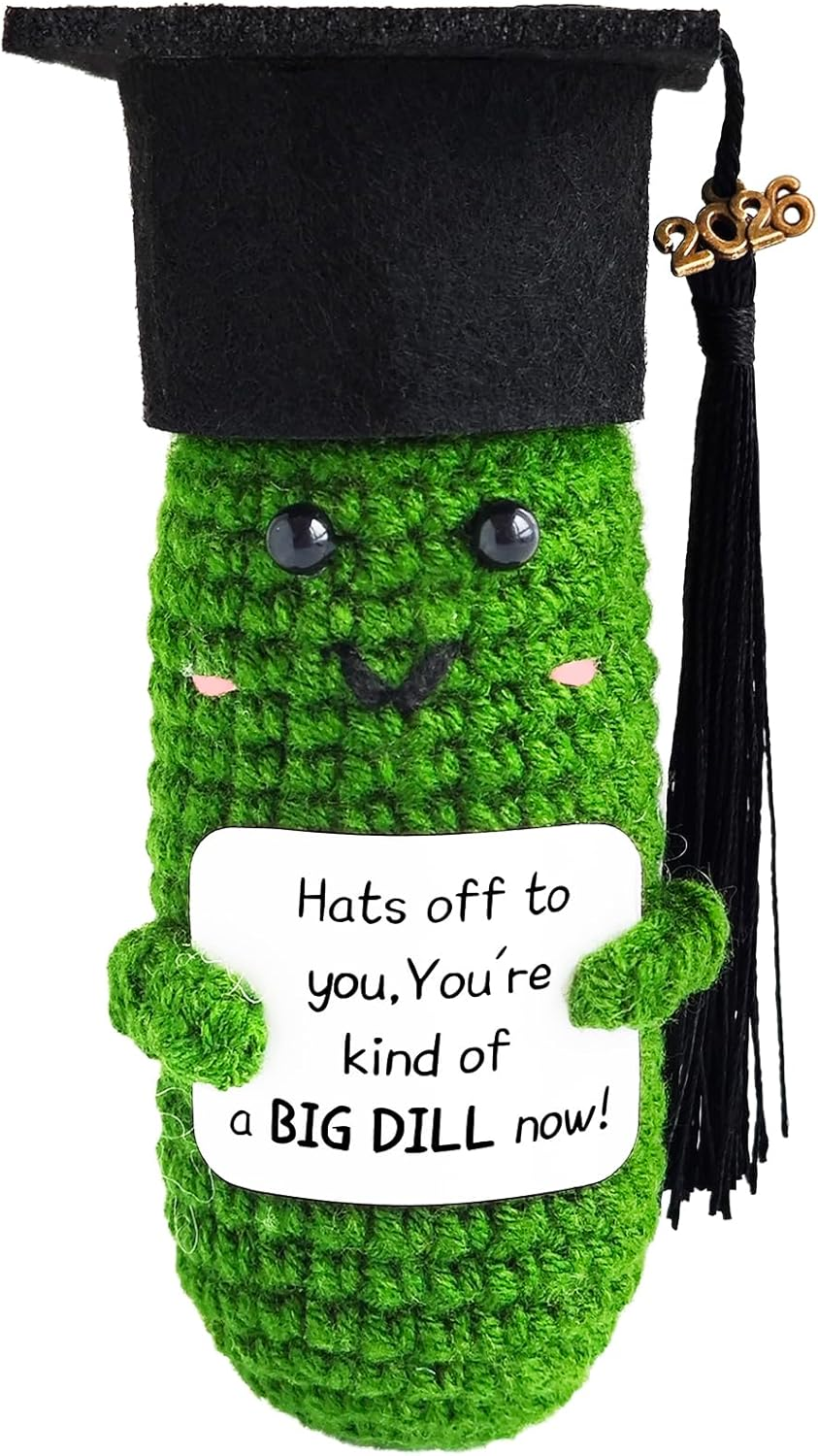 Graduation Gifts 2026, Funny Positive Graduation Pickle Gifts, Grad Ornament Gifts Her 2026, High School University Graduation Gifts Her Him (Cucumber) image number 4
