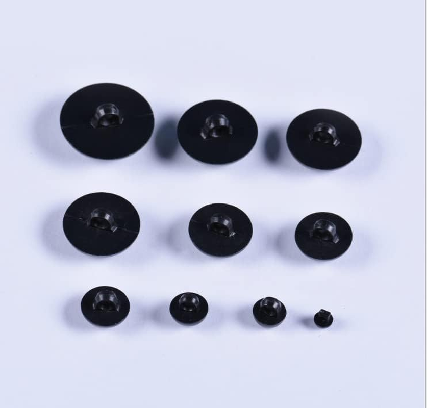 184 Pcs Assorted Size Sew on Eyes Plastic Black Sewing Eye with a Box round Head Safety Shank Eye Decorative Half Ball Buttons for Plush Animal Crafts DIY image number 5