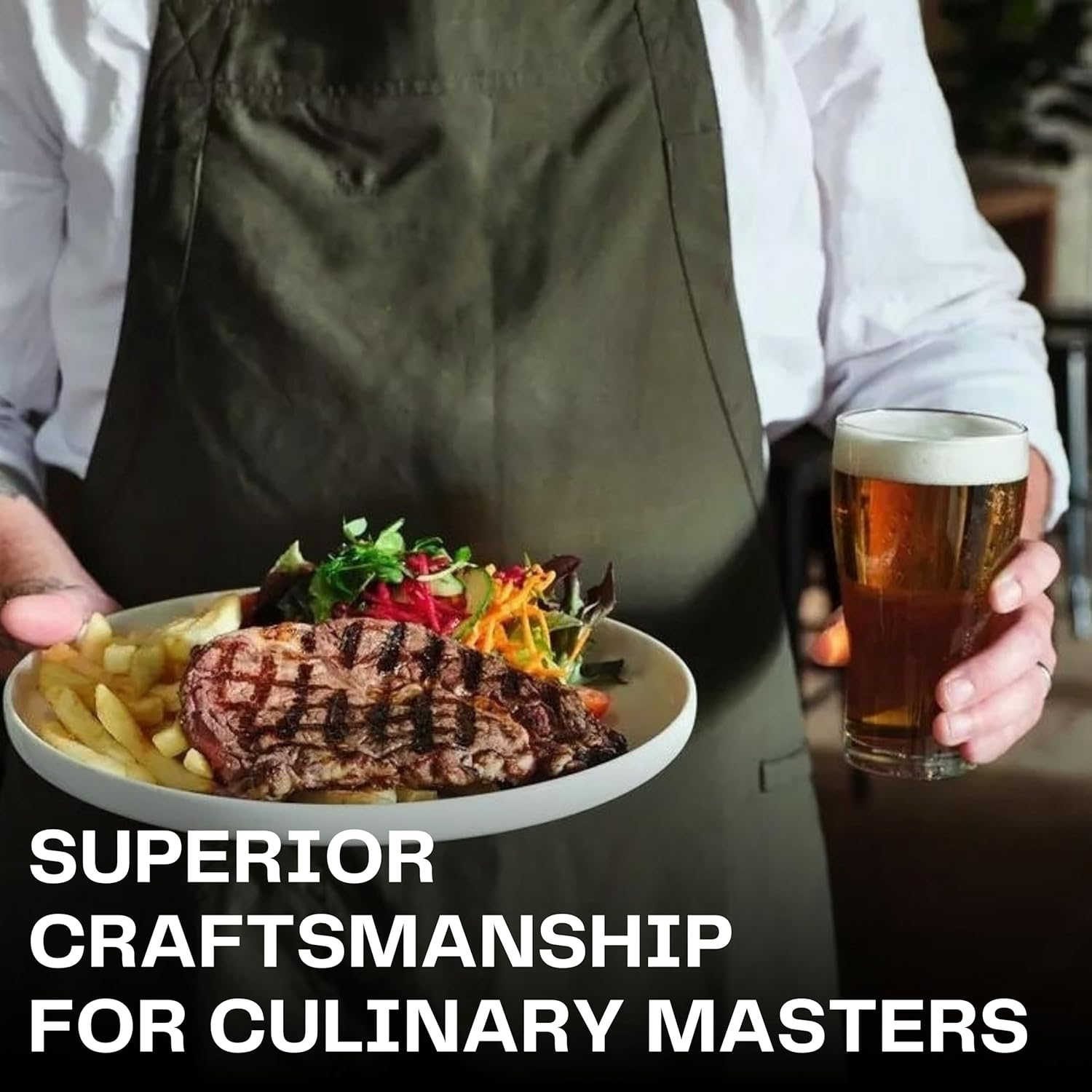 Ace Chef Apparels Stylish Gazi Chef Jacket with Coolvent, Black with Orange Trim, X-Small image number 2