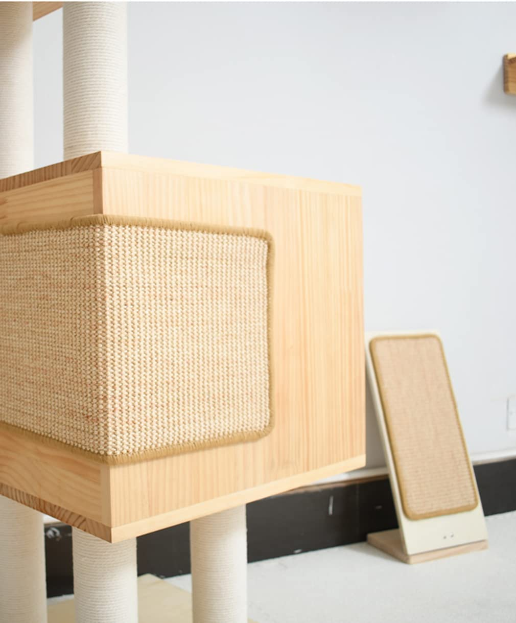 Cat Scratching Mat, Natural Sisal Cat Scratch Mats, Horizontal Cat Floor Scratching Pad Rug, Protect Carpets and Sofas,3Xl image number 5