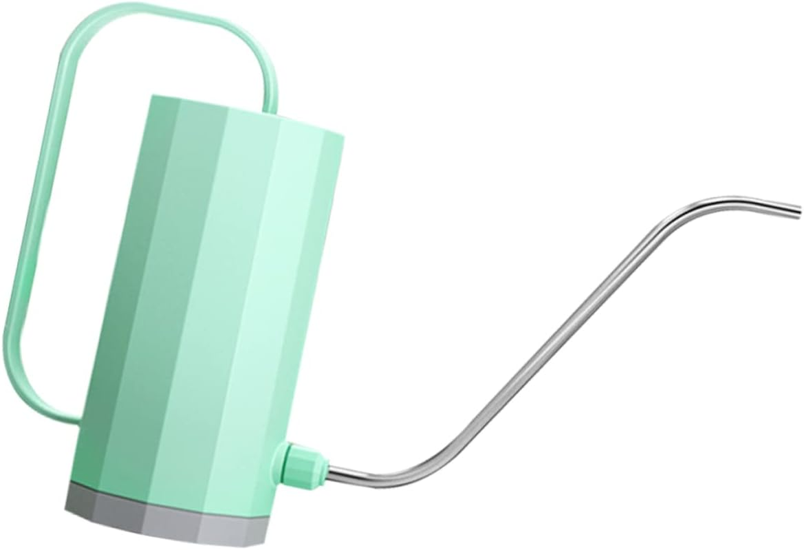1Pc Watering Can with Stainless Steel Spout for Precise Watering of Indoor and Outdoor Plants Lightweight and Practical for Garden and Balcony Use Elegant - Green image number 0