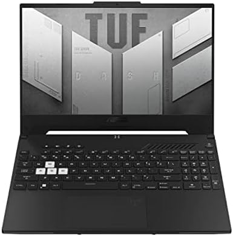 ASUS TUF Dash 15 (2022) FX517ZM Laptop Computer, 15.6&rdquo; 144Hz FHD Display, Intel Core I7-12650H Processor, Nvidia Geforce RTX 3060 Graphics, 16GB DDR5 RAM, 512GB SSD, Windows 11 Home, off Black image number 2