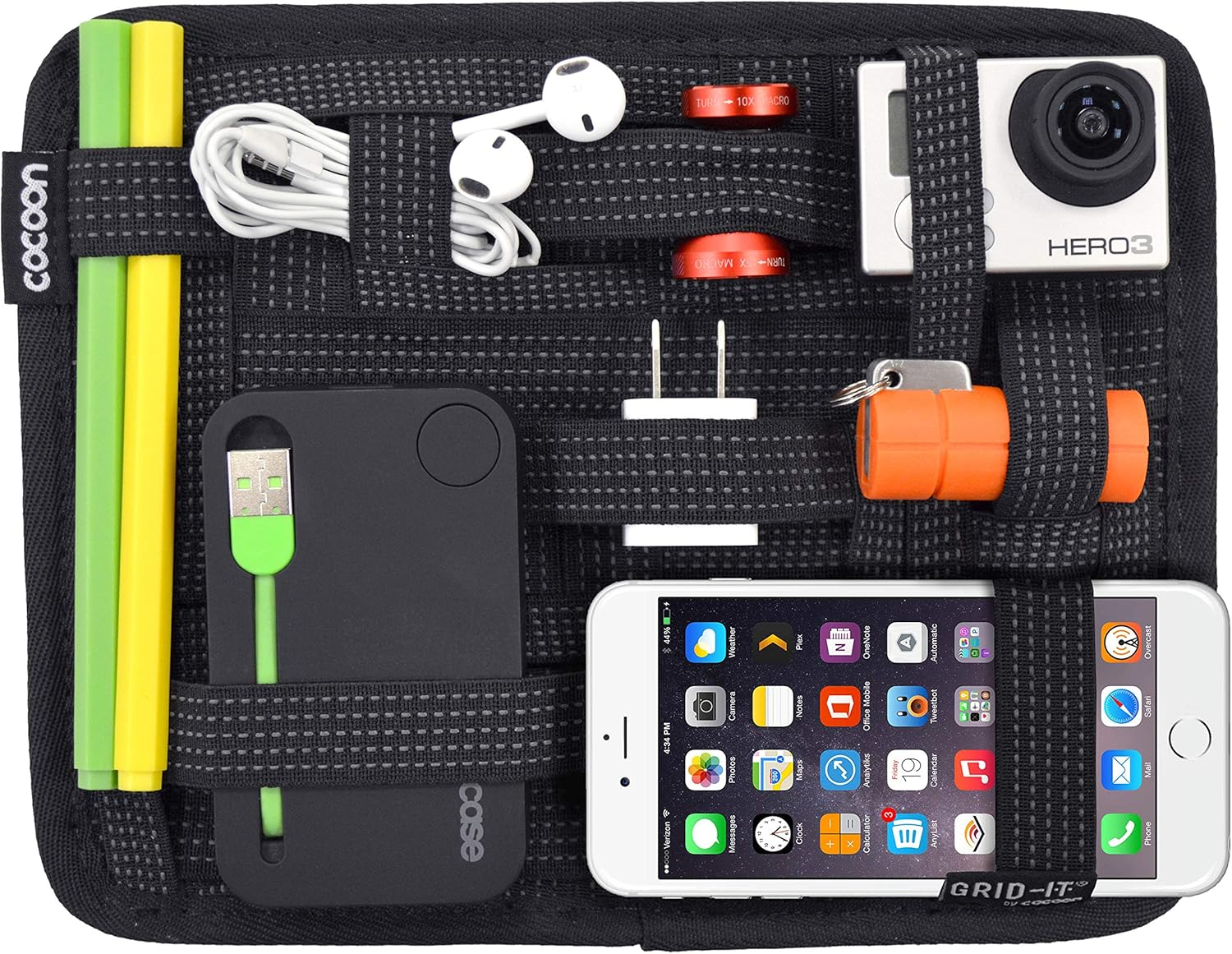 Cocoon CPG7RD GRID-IT!&reg; Organizer Small 7.25" X 9.25" (Racing Red)