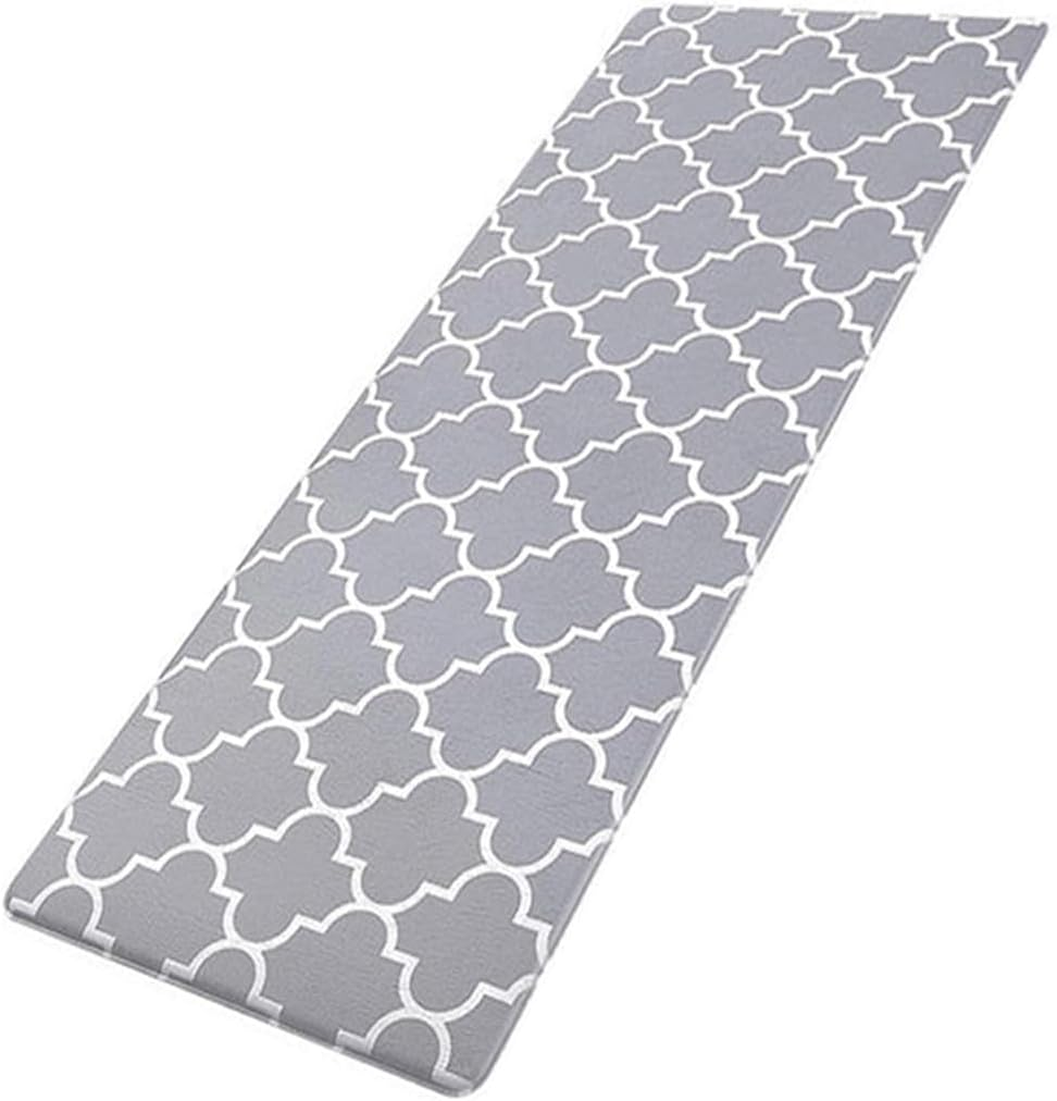 Vivva Kitchen Mat(3 Size) Cushioned Anti-Fatigue Kitchen Rug, Waterproof Non-Slip Kitchen Mats and Rugs Heavy Duty PVC Ergonomic Comfort Foam Rug for Kitchen, Floor Home, Grey(45X75Cm) image number 2