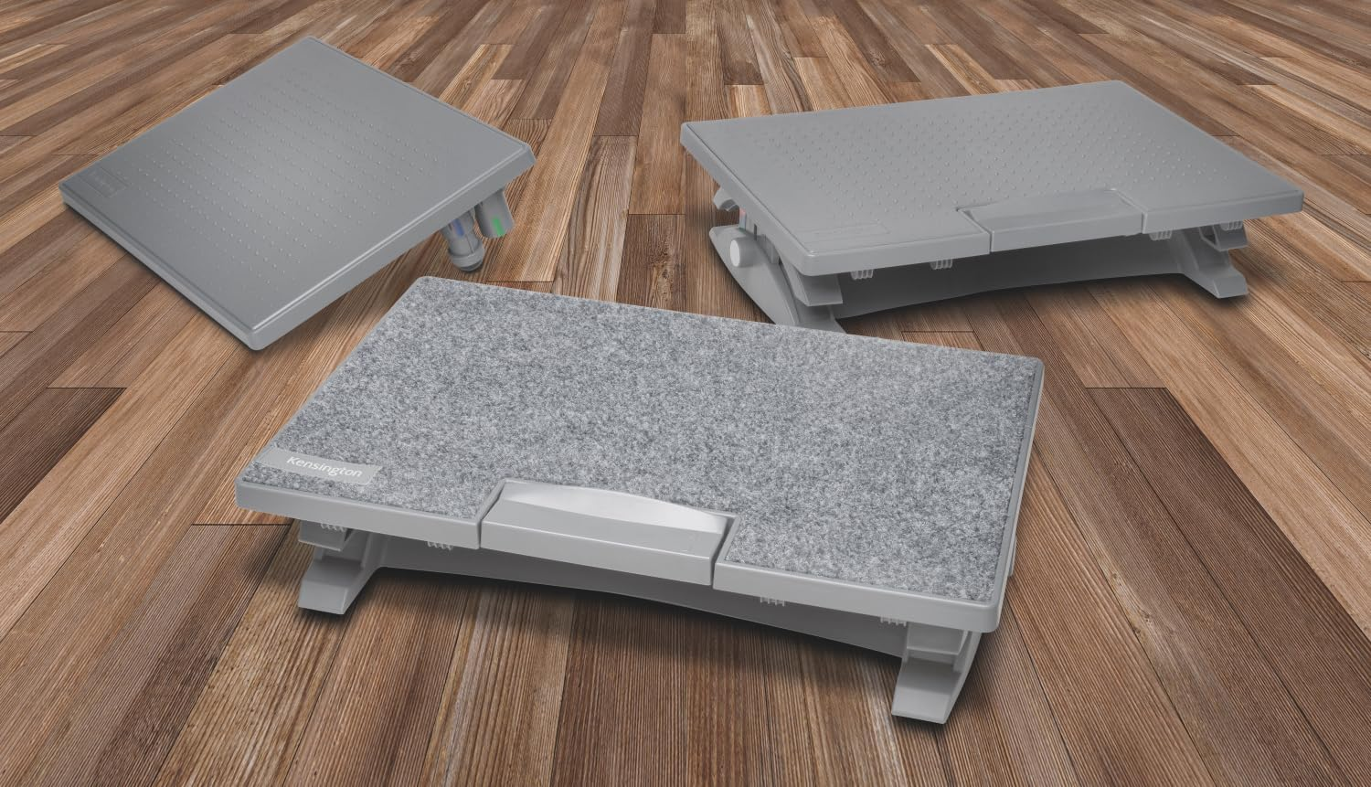 Kensington Ergonomic Foot Rest - Improve Posture, Circulation and Back and Leg Comfort with Smartfit Solemate Foot Rest for Home Office, under Desk (K50416EU), Grey image number 4