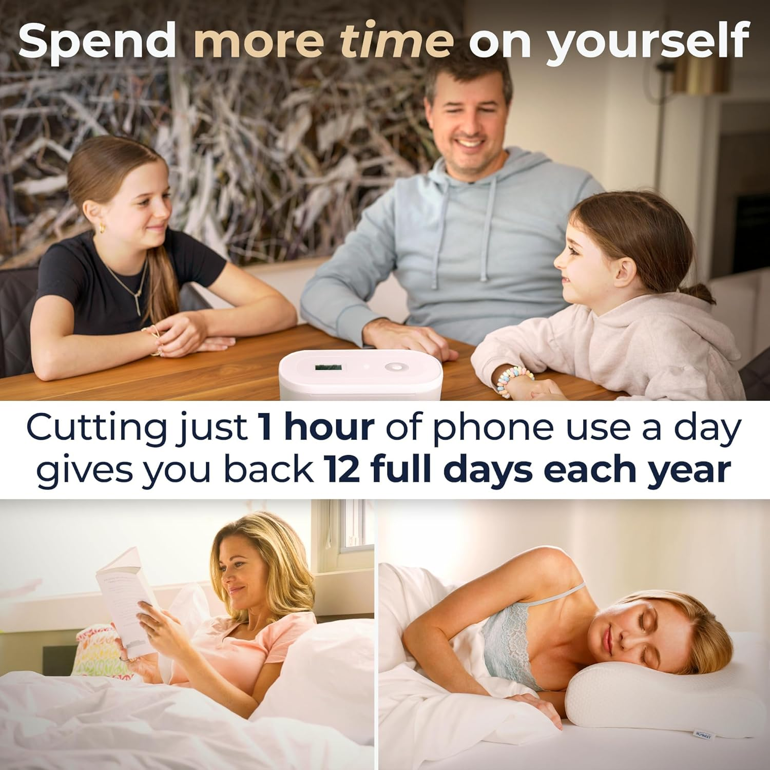 Mindsight Timed Lock Box to Help Detach from Phone, Video Games, Snacks & Cravings | Out of Sight Out of Mind | Simple Mindfulness Tool to Live in the Moment | Stress & Anxiety Relief | Teens/Adults image number 3