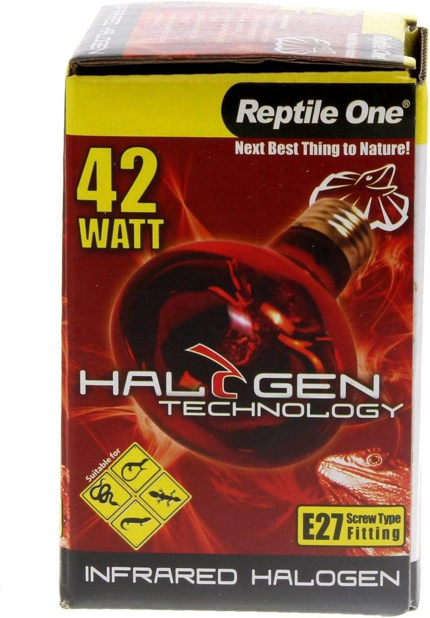 Reptile One 42 Watt Infrared Heat Globe Bulb Lamp Eqv 60W Eddison Snake, Lizard image number 2