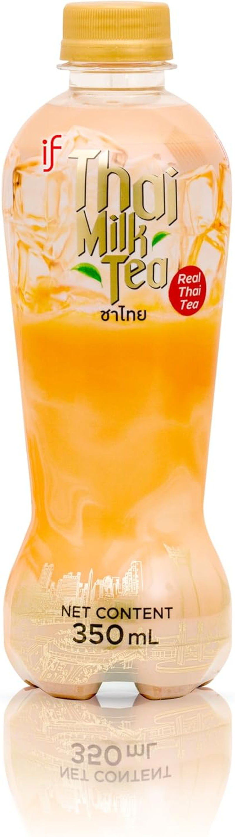 IF Thai Milk Tea Drink Made with Black Tea and Creamy Milk for Smooth Asian Drinks Experience | 350Ml Bottle Pack of 6 image number 2