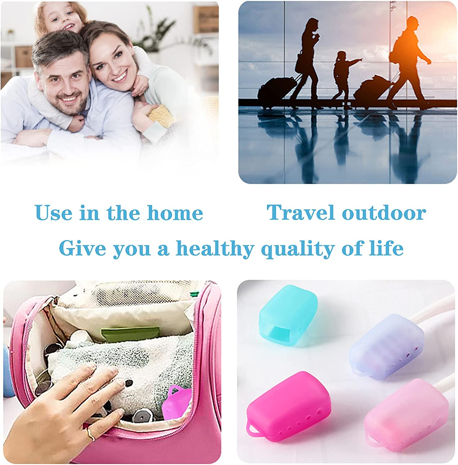 10 Pcs Silicone Toothbrush Head Cover, Electric Toothbrush Protector Cap, Portable Toothbrush Pod Protection Case for Home, Outdoor, Travel