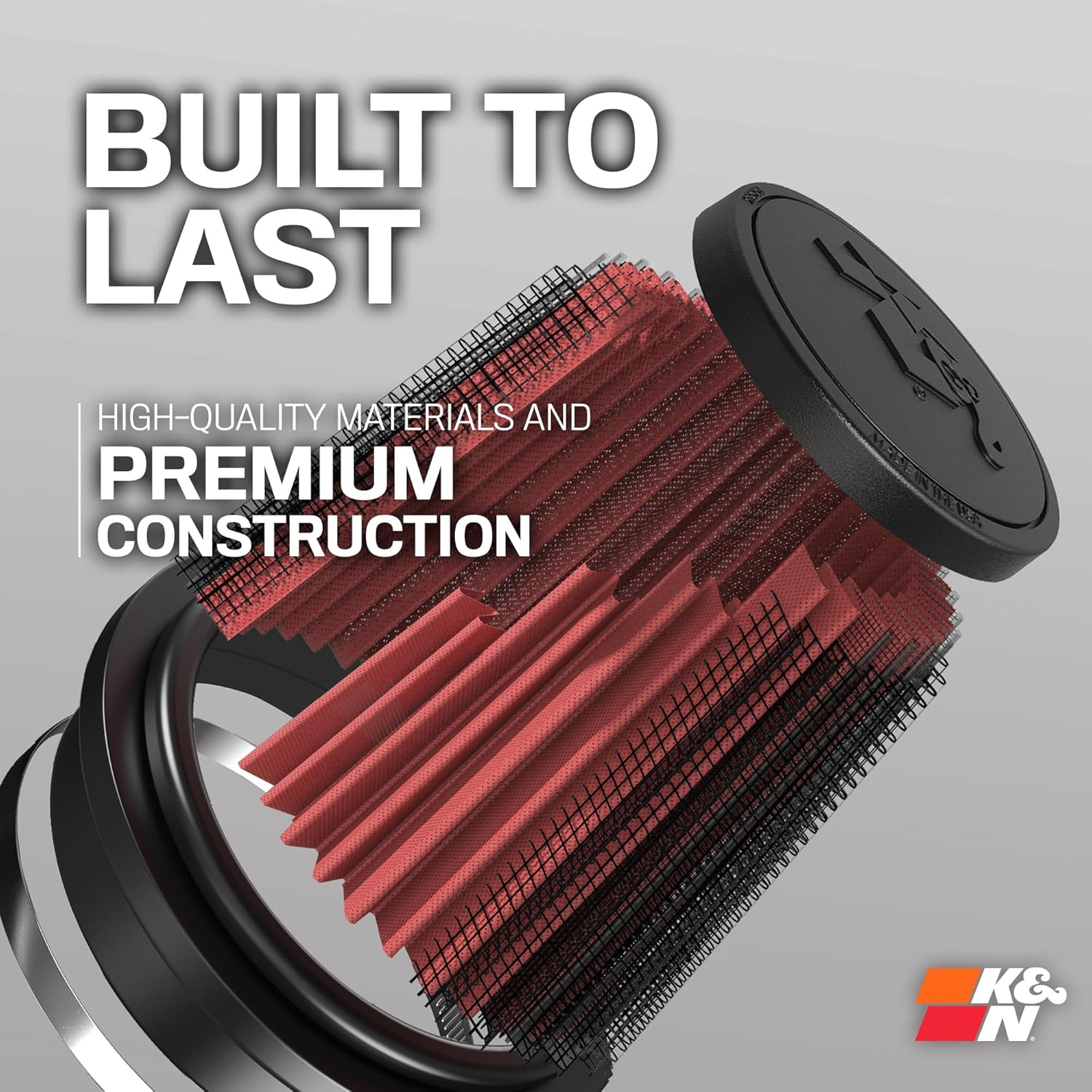 K&N RF-1020 Universal round Tapered Clamp-On Air Filter image number 2