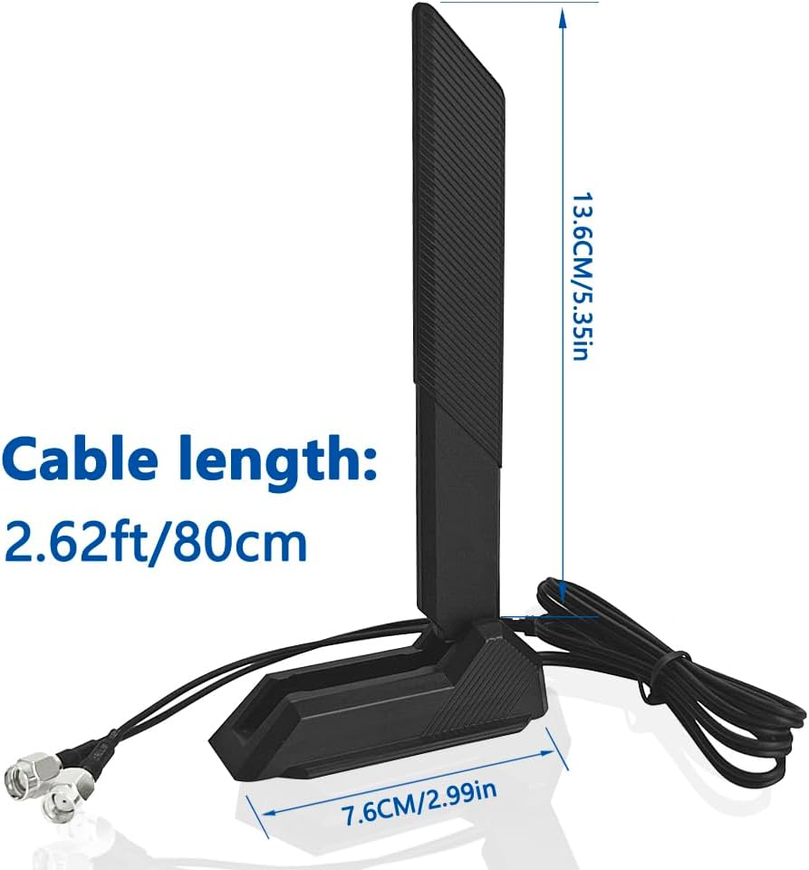 Gintai 2.4 Ghz, 5 Ghz, 6 Ghz Wifi 6E Wifi Antenna Cable for ASUS Z690-A Z690-E Z690-I Z690-F Z690-G Z690-F 14008-02650600 - White image number 2