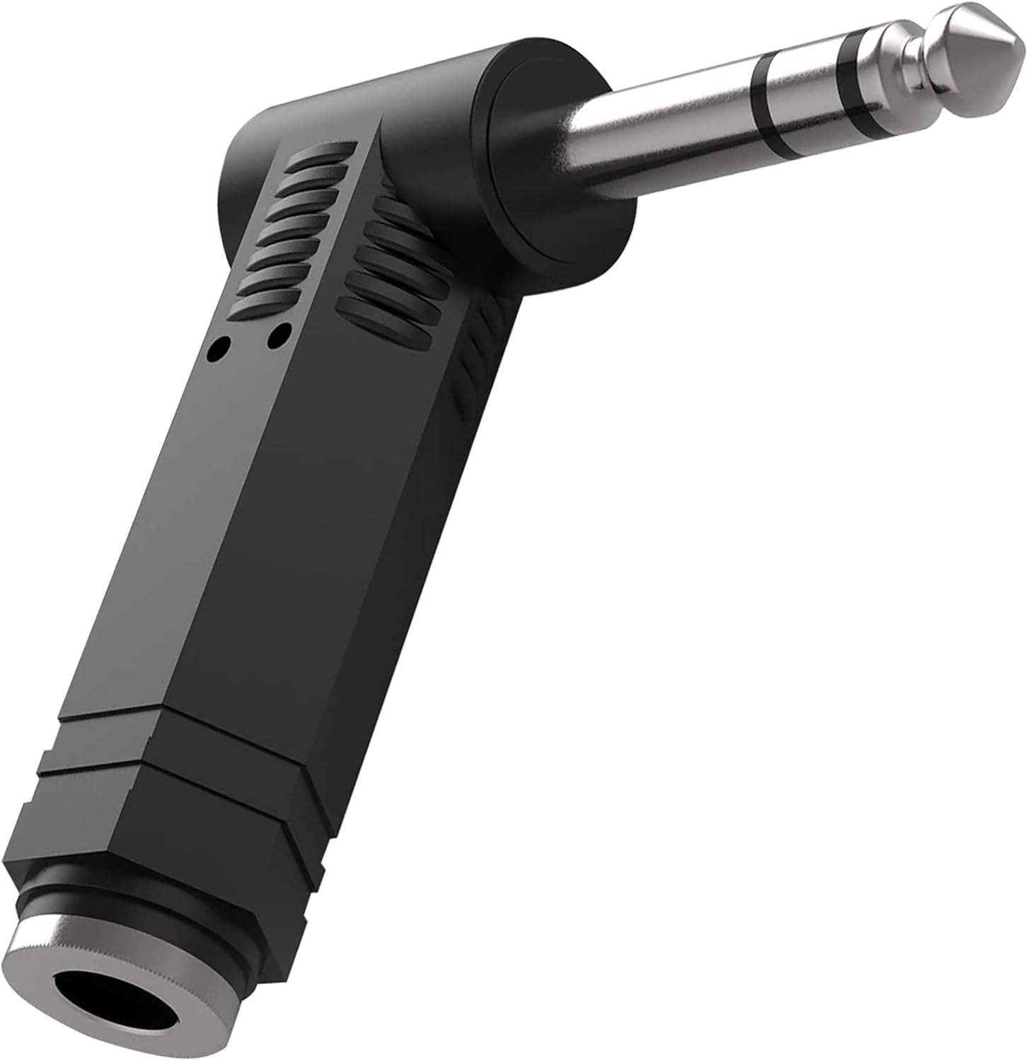 Tunghey Right Angle 6.35Mm Adapter, 3 Pack 1/4" Stereo Male Plug to Female Jack Audio Adapter for Speaker, Headphone, Guitar, Digital Piano, Amp image number 6