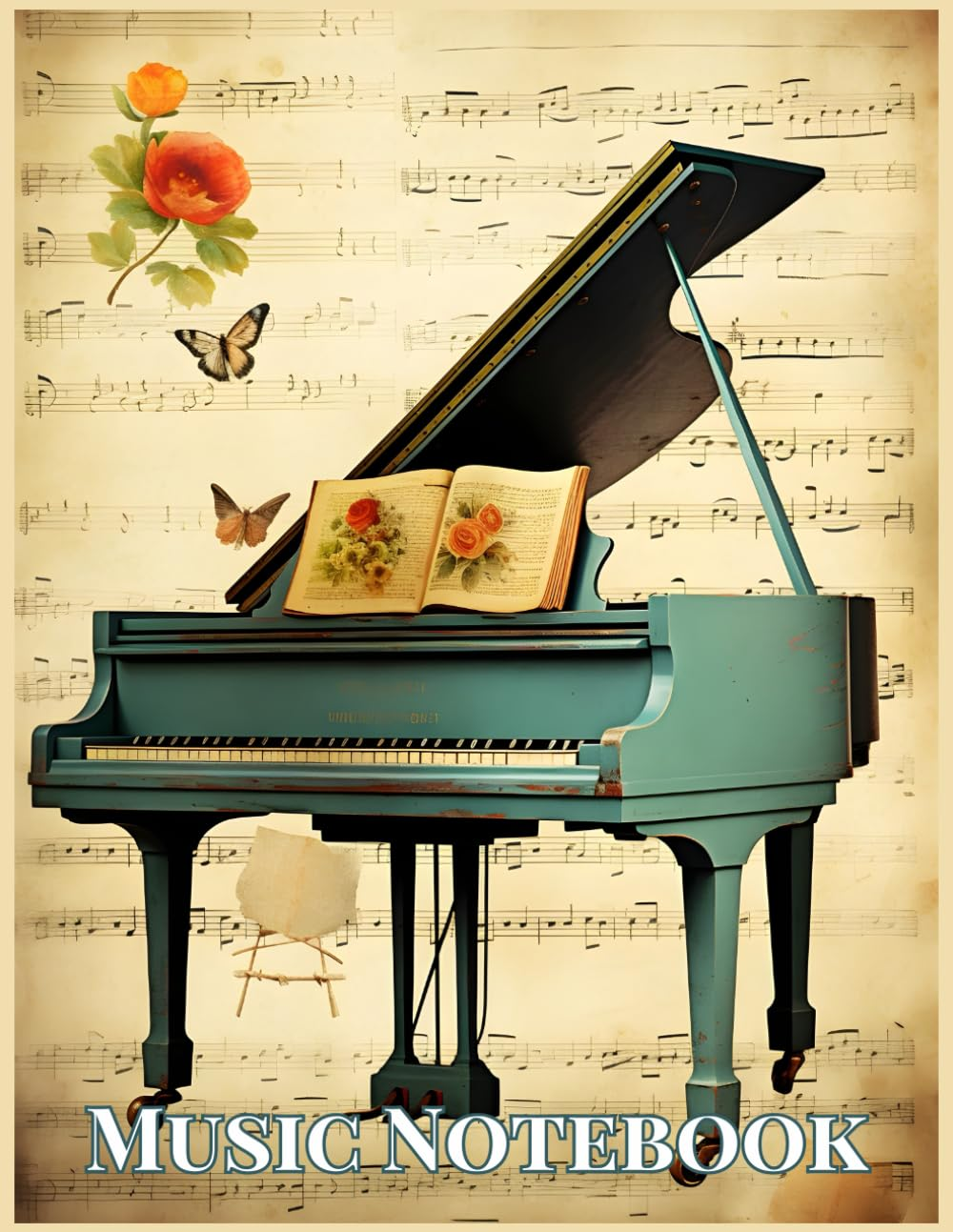 Classical Art Grand Staff Sheet Music Manuscript Notebook - 110 Pages for Composers and Musicians: Piano Music Manuscript Paper, Blank Sheet Music to ... Piano and Keyboard Players and Enthusiasts