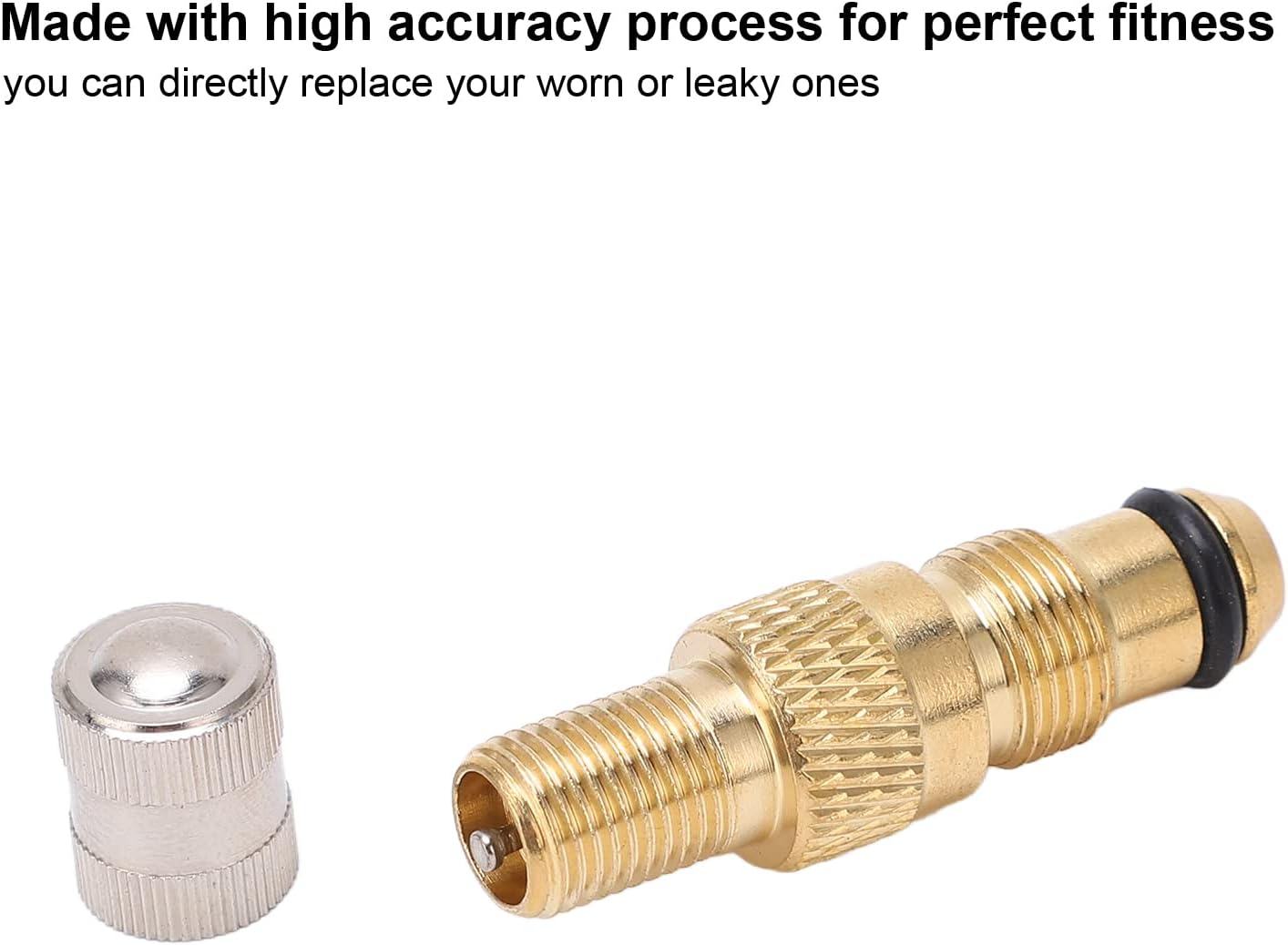 Tractor Air Liquid Valve, Brass Tire Valve Stems TR218A TR618A CH3 Core Housings Replacement (Pack of 10) image number 3