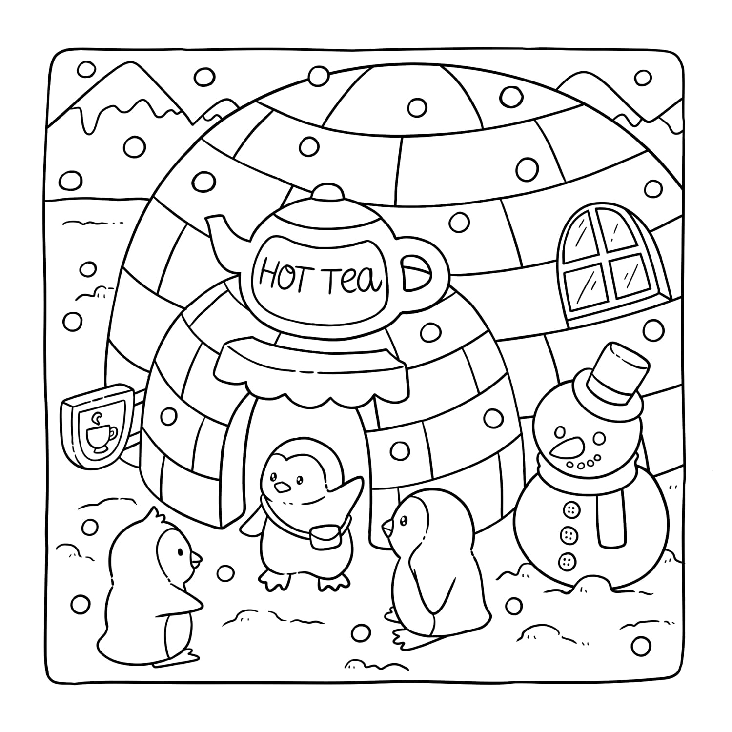 Adorable Shop: Cute & Simple Coloring Book for Adults and Kids Featuring the Joyful Daily Life of Animal Characters image number 5