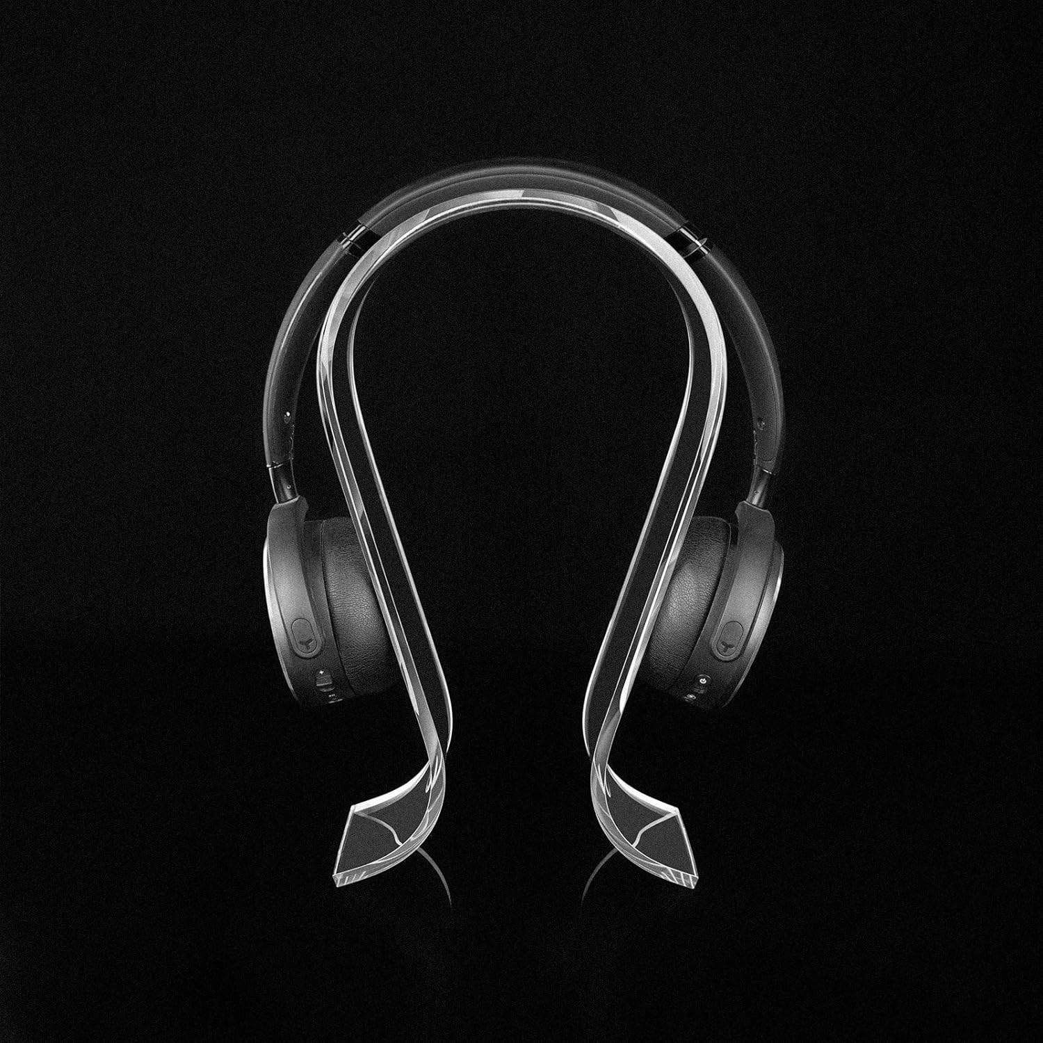 Geekria Clear Omega Headphone Stand for On-Ear Headphone, Gaming Headset Stand, Desk Display Hanger, Compatible with Bose, Marshall, Jabra, JBL, ATH, Sony, AKG, Sennheiser Headset (Clear) image number 4