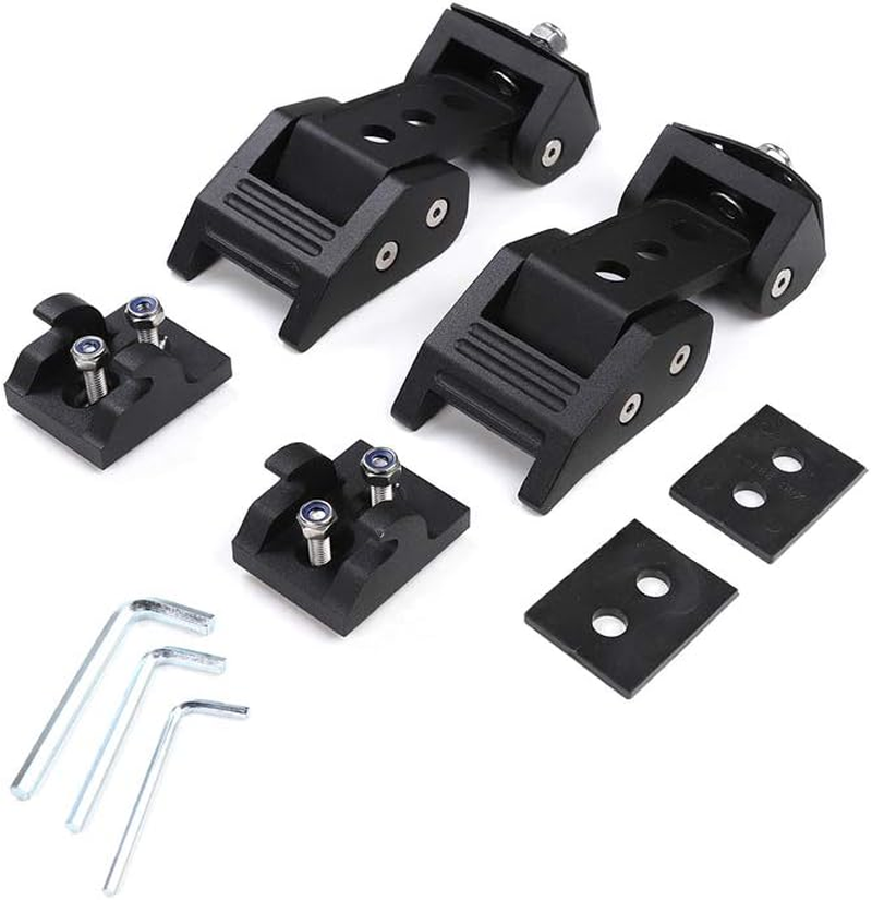 Jecar TJ Hood Latch Hood Lock Catch - Aluminum Hood Latches Catch Kit for Jeep Wrangler TJ Accessories 1997-2006 - Tj Hood Latches image number 6