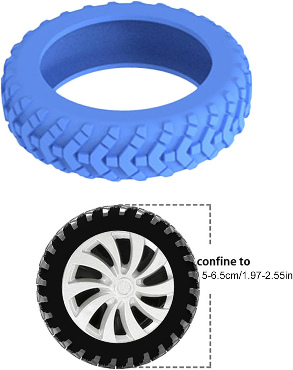 8Pcs Luggage Wheel Covers, Silicone Luggage Wheel Protector Covers, Reduce Noise Shock-Proof Luggage Spinner Wheel Covers image number 6