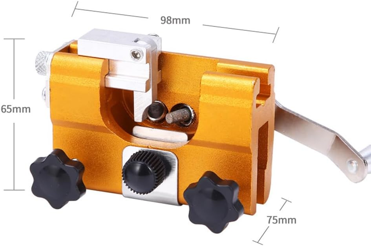 Chainsaw Sharpener, Hand Crank Chainsaw Sharpener, Portable Chainsaw Sharpening Kit with Vise Jig Guide Sleeve & 5X Grinding Rod for Electric Chainsaws All Chain Saws