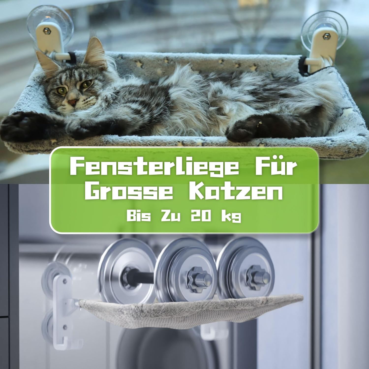 Cat Hammock Bed for Indoor Cats (C-CWH-M) image number 4