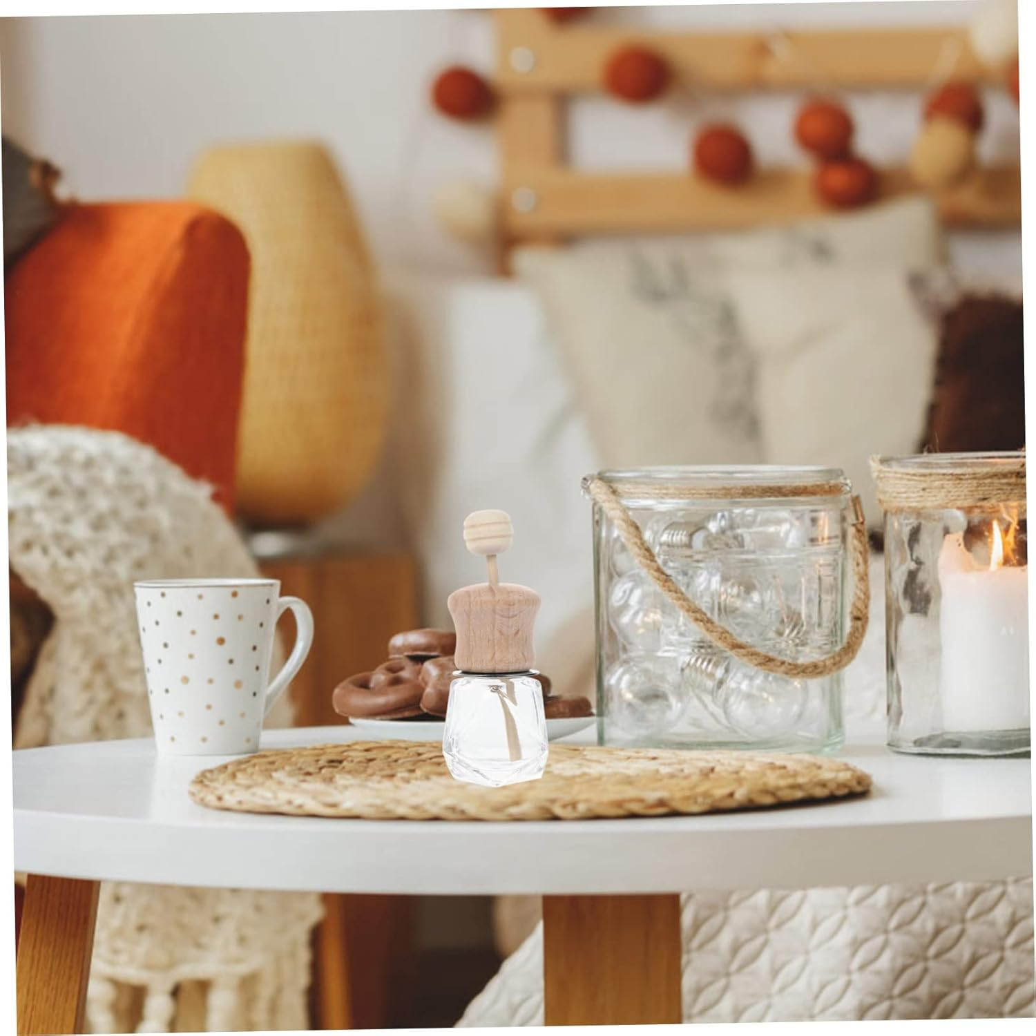 Ciieeo 3Pcs Car Diffuser Bottles Perfume Bottle for Auto Fragrance Aromatherapy Air Fresheners Easy Install for Car Elegant Design For image number 2