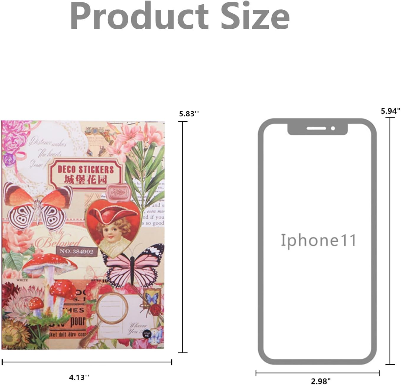 Journaling Sticker Book, Reading and Writing Scrapbook Stickers, Junk Journal Supplies, Pre-Cut Aesthetic Scrapbooking for Women, Collage Decorative Bullet Planner DIY Arts image number 3