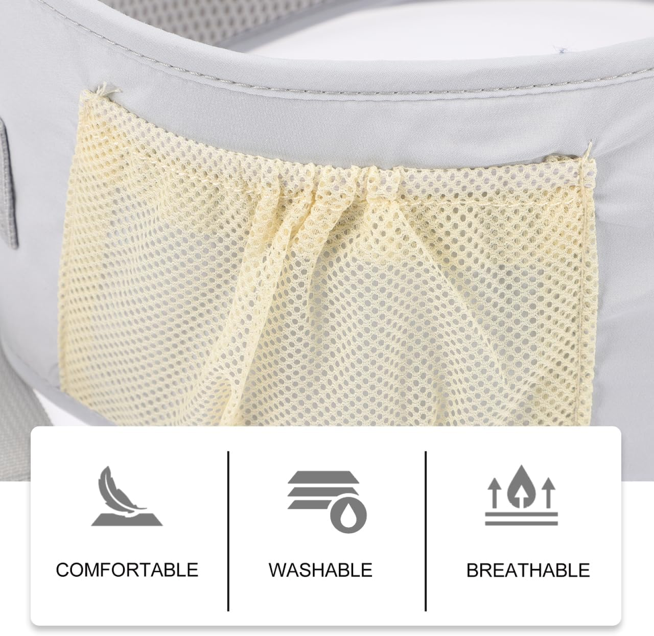 Kisangel Hug Waist Stool Boy Girl Seat Carrier Lightweight Outdoor Travel Hands Support for Boys and Girls image number 5