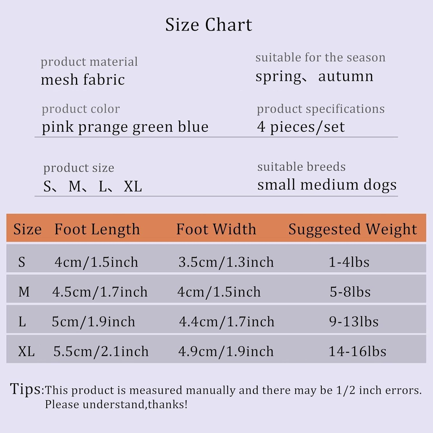 Dog Shoes Breathable Mesh Boots,Summer Breathable Dog Boots Nonslip Sole Paw Protector for Small Medium Dogs (Green, M)