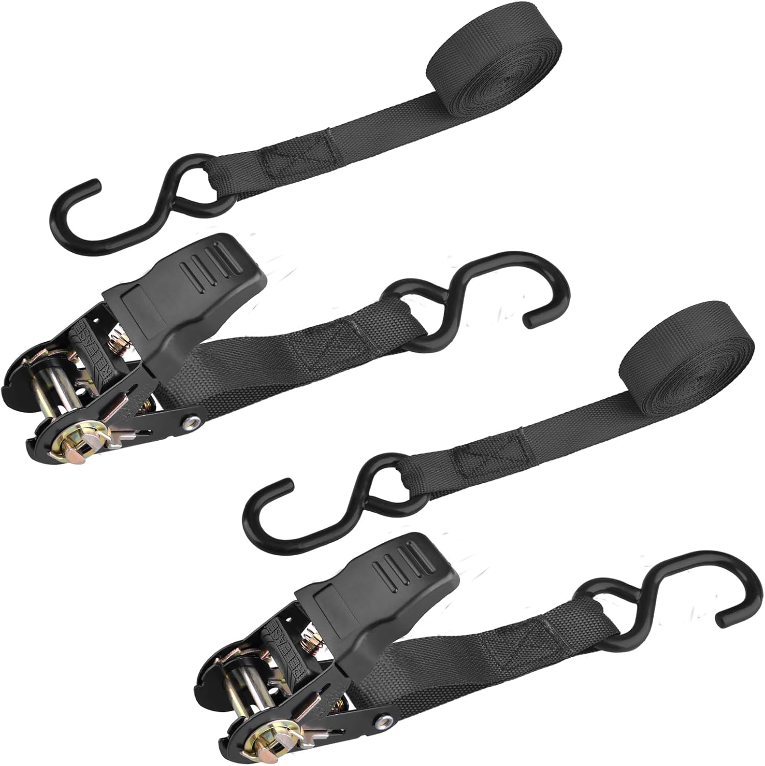 TRIWONDER Ratchet Tie down Straps with Hooks Heavy Duty Lashing Straps Cargo Straps for Trucks Moving Motorcycle Rachette Tiedowns