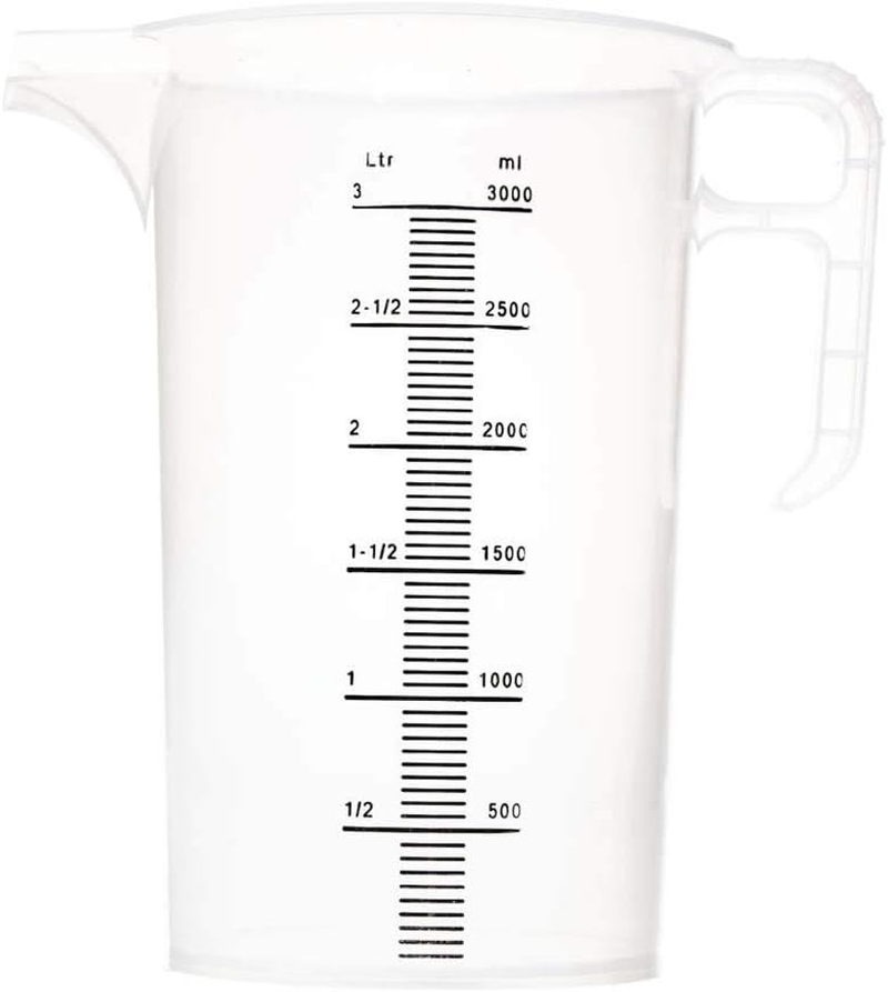 Pro-Measures Polypropylene Measuring Jug, 3 Litre Capacity