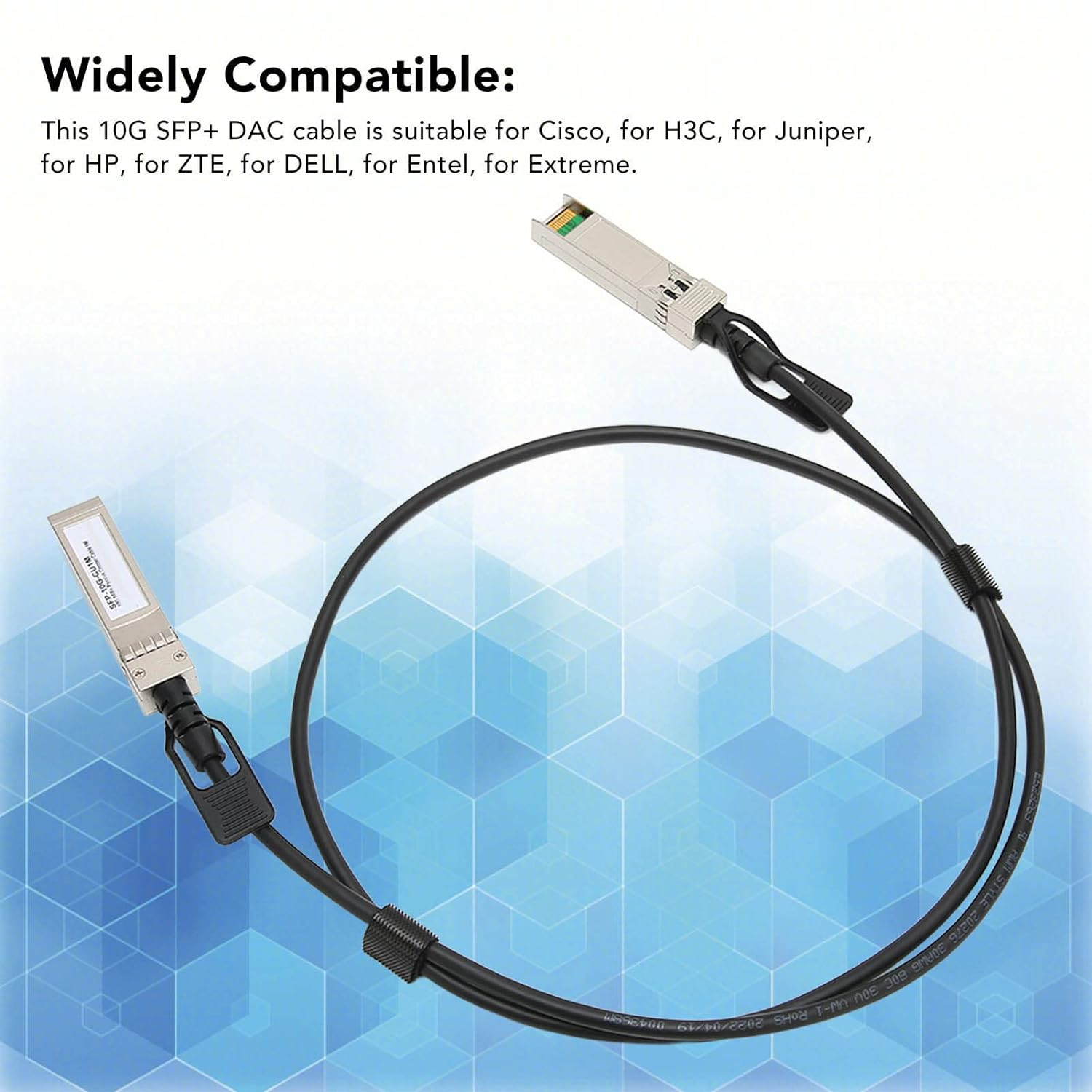 10G SFP DAC Cable - High Speed, Stable, Plug and Play, Zinc Alloy & PVC Material