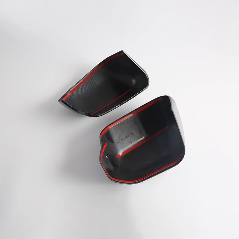 For BYD Shark 6 2024 2025 ABS Carbon Fiber/Bright Black/Matte Black Mirror Cover - Scratch Resistant, 3M Adhesive, Side Mirror Protection (Bright Black) - Bright Black image number 4