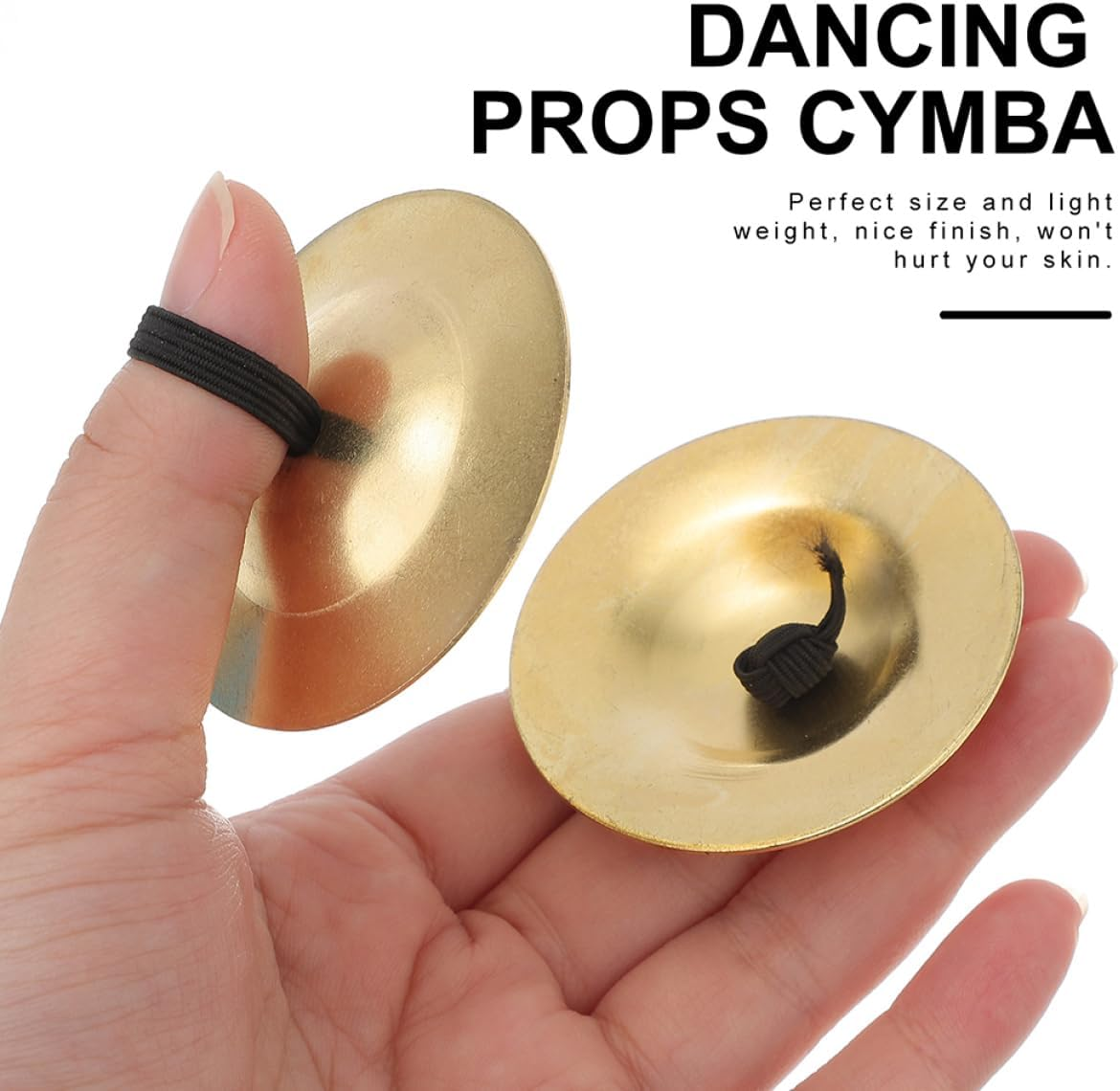 5 Pairs Finger Cymbals for Durable Percussion Instruments for Belly Dancing and Stage Performances Safe and Fun image number 2