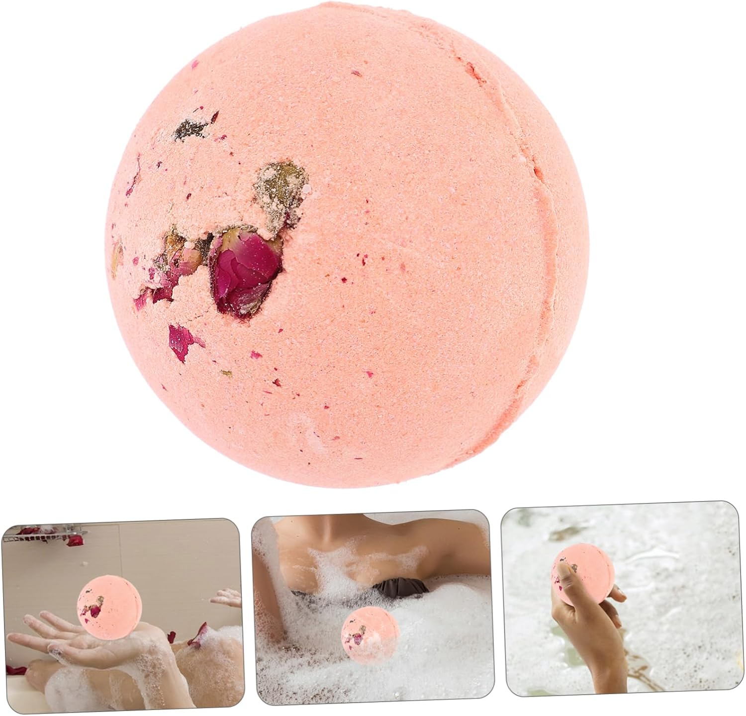 Deep Sea Bath Ball French Rose Fragrance Stress Relief Body Spa Salt Flakes Household Skin Care image number 2