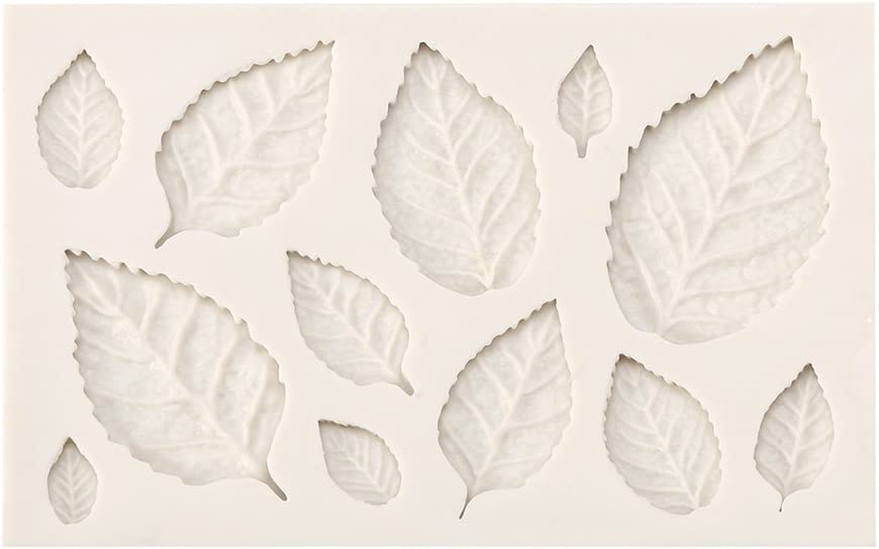 Fondant Cake Mold, 3D Silicone Fondant Mold Leaves Fondant Mold, Silicone Mold Cake Decorating Moulds Modeling Tools for Cake Decoration, Cupcake Decorate, Chocolate, Crafting image number 6