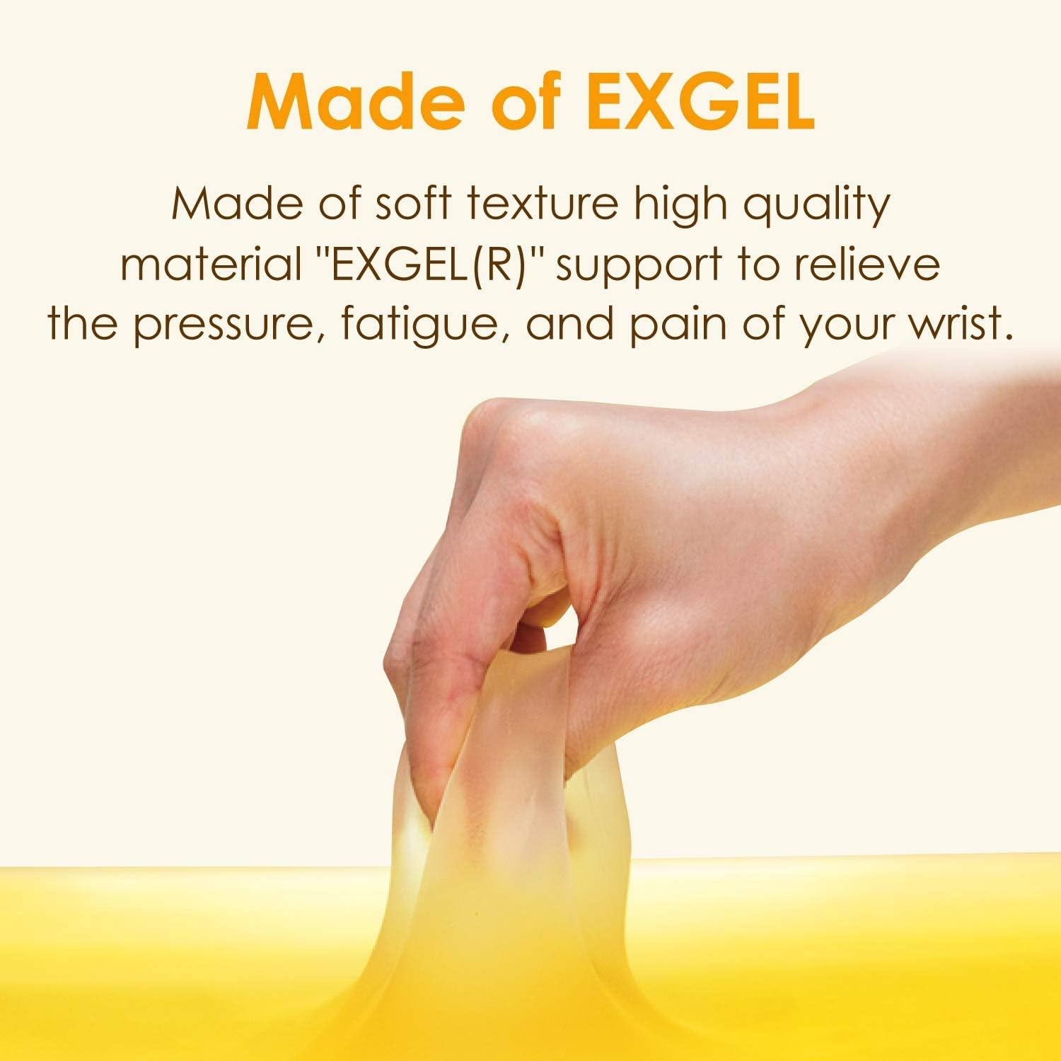 ELECOM Wrist Rest "Dimp Gel" / Memory Foam/Anti Skid/Ergonomic Design for Office/Gaming White MOH-DG01WH image number 4