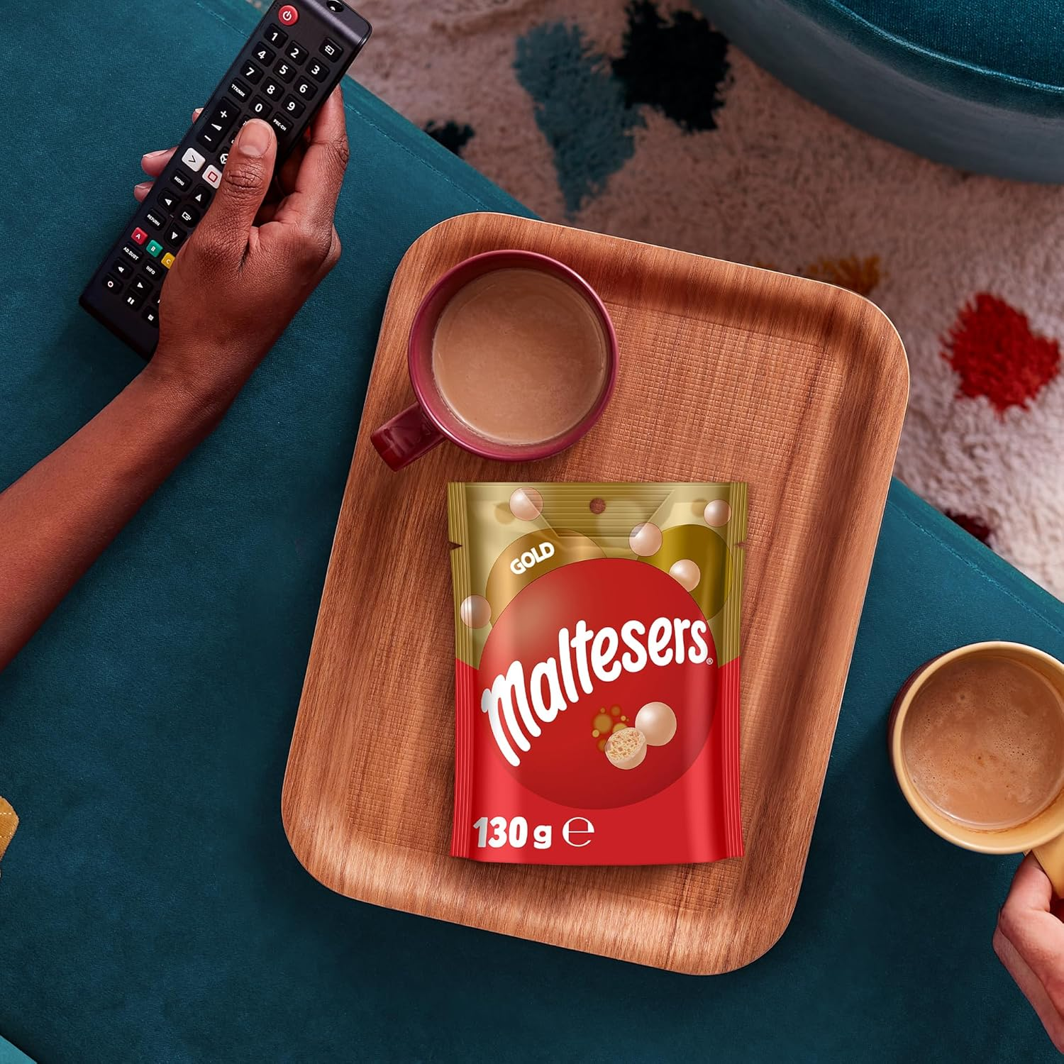 Maltesers Gold Chocolate Snack and Share Bag 130 G