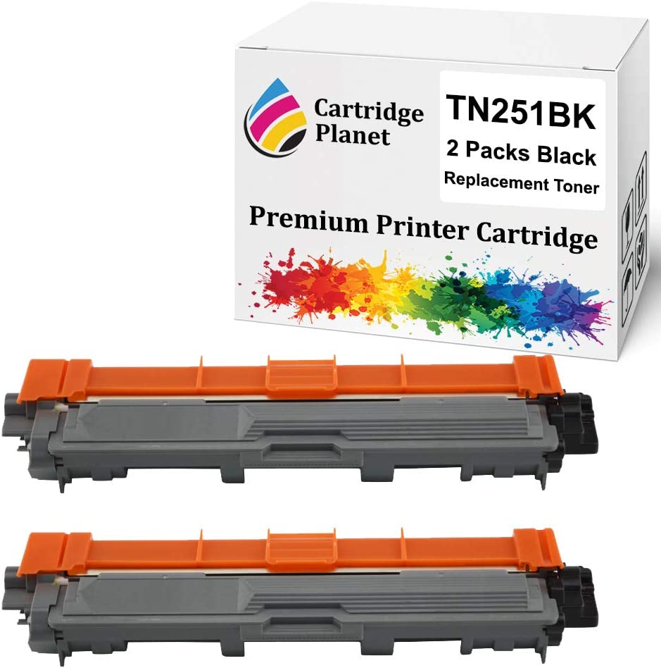 Cartridge Planet 2-Pack Black Compatible Toner Cartridge for Brother TN-251BK TN251BK (2,500 Pages) for DCP9015CDW HL3150CDN HL3170CDW MFC9140CDN MFC9330CDW MFC9335CDW MFC9340CDW