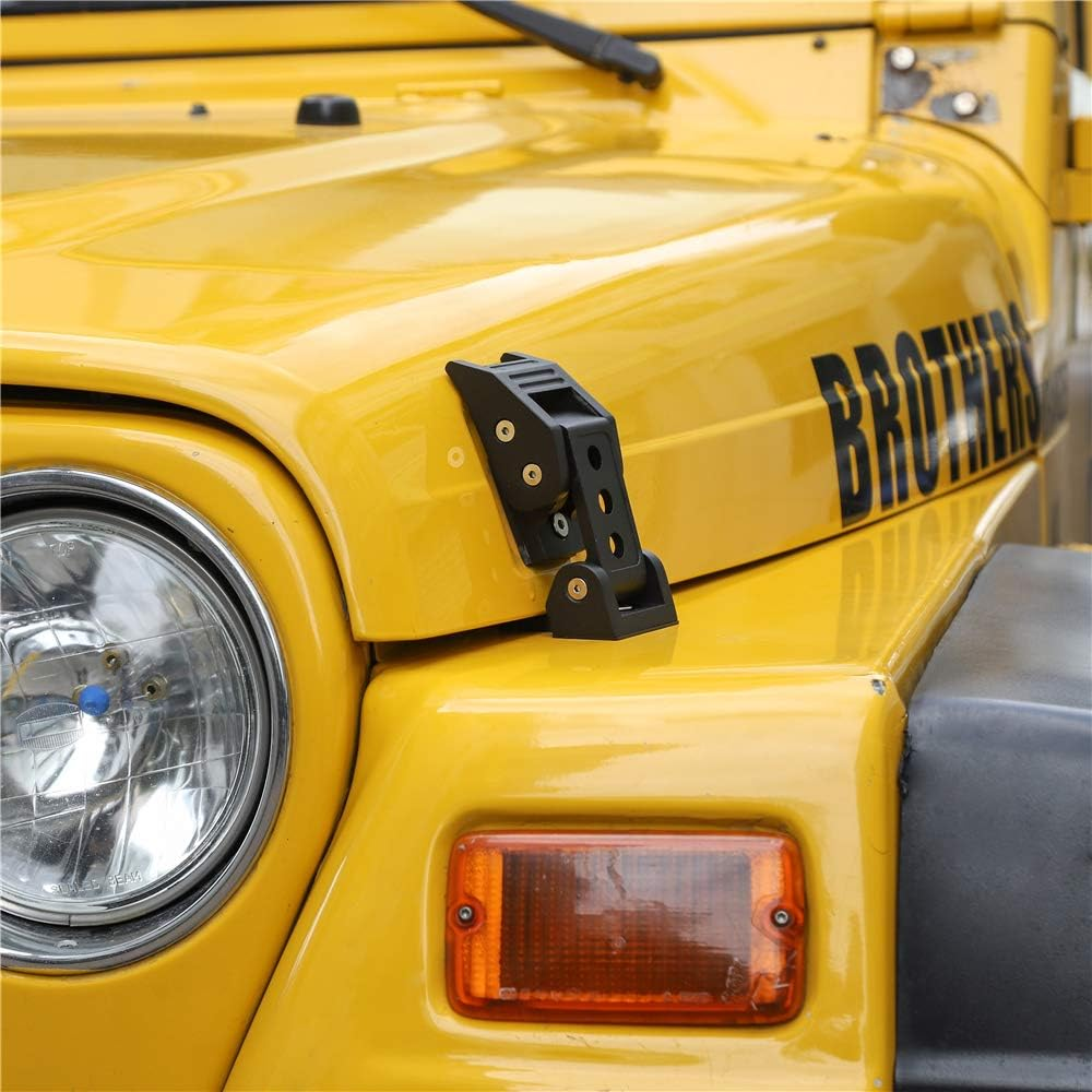 Jecar TJ Hood Latch Hood Lock Catch - Aluminum Hood Latches Catch Kit for Jeep Wrangler TJ Accessories 1997-2006 - Tj Hood Latches image number 7