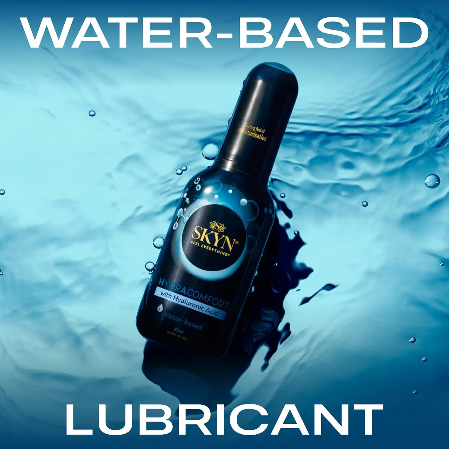 SKYN Hydracomfort Water-Based Lubricant with Hyaluronic Acid 80Ml image number 2
