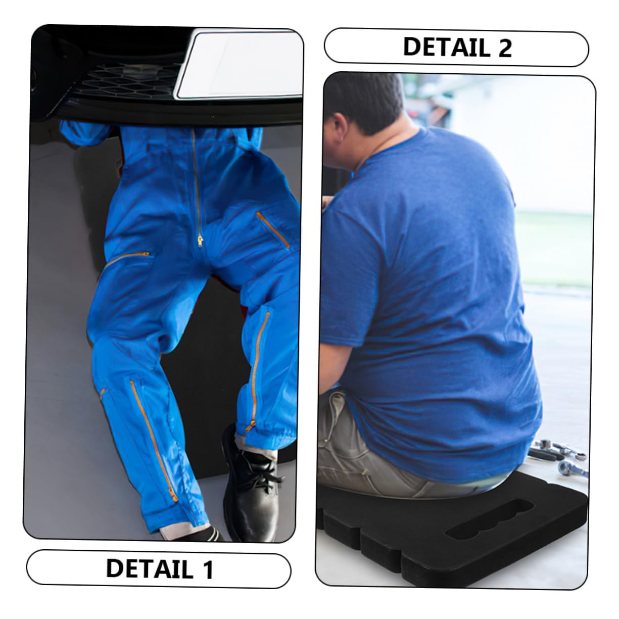 2Pcs Eva Kneeling Pads for Gardening Yoga Exercise Lightweight Water-Resistant Garden Pad image number 3