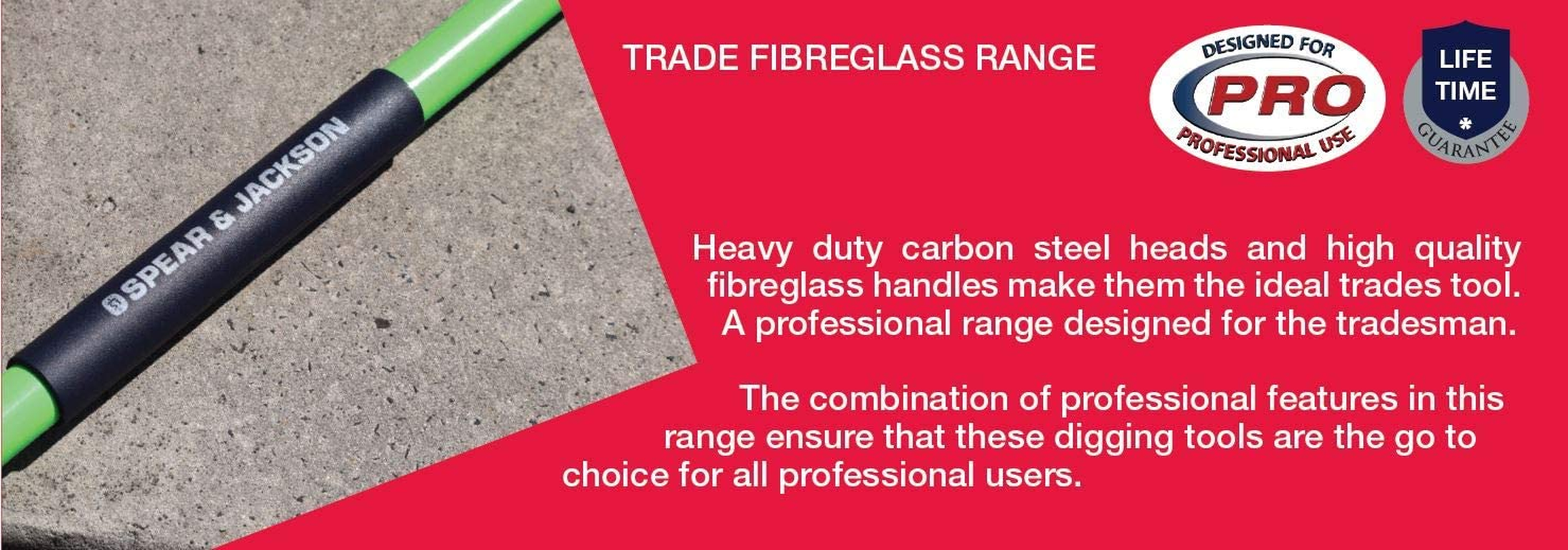 Spear & Jackson Trade Fibreglass round Mouth Shovel image number 2