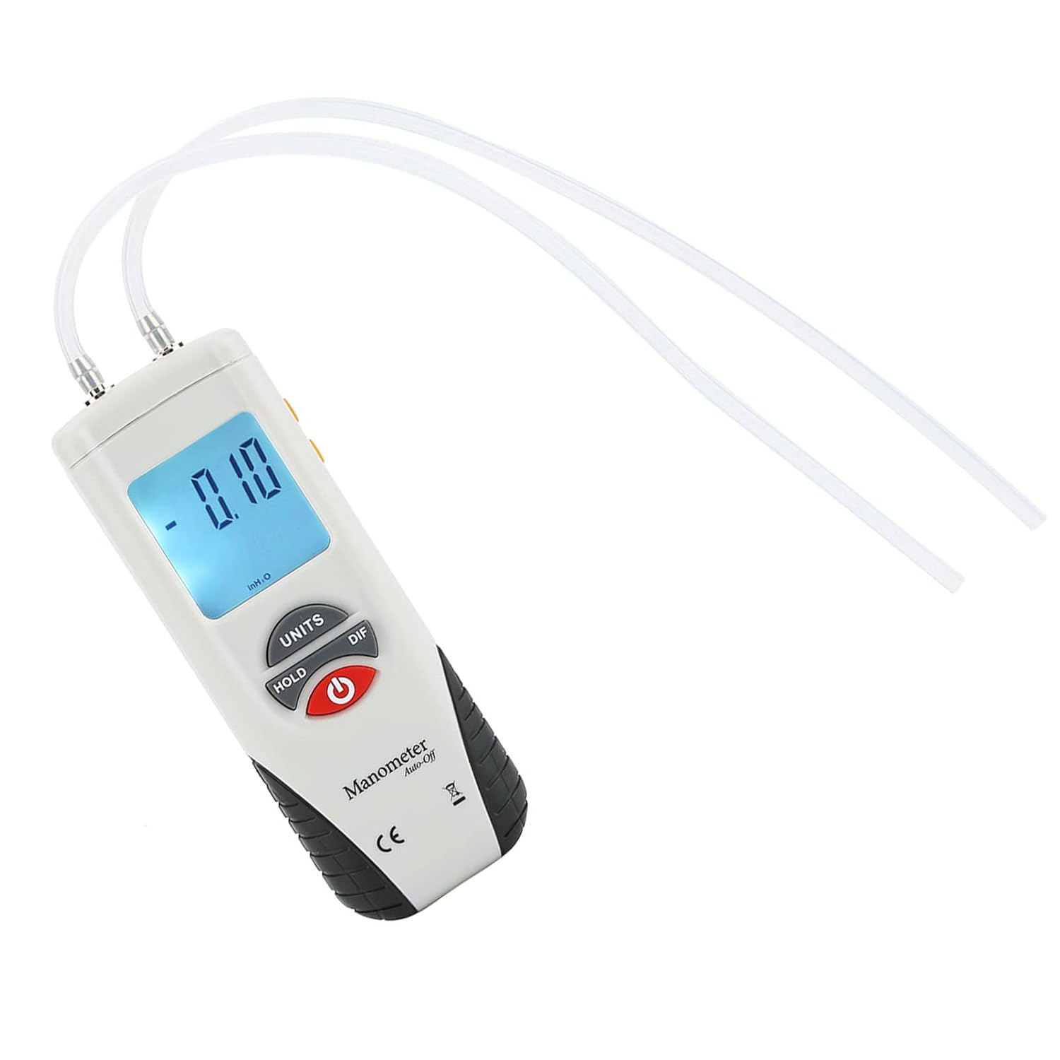 HT-1890 Digital Manometer Air Pressure Differential Pressure Meter with Large LCD Backlight for HVAC Clean Room Testing image number 4