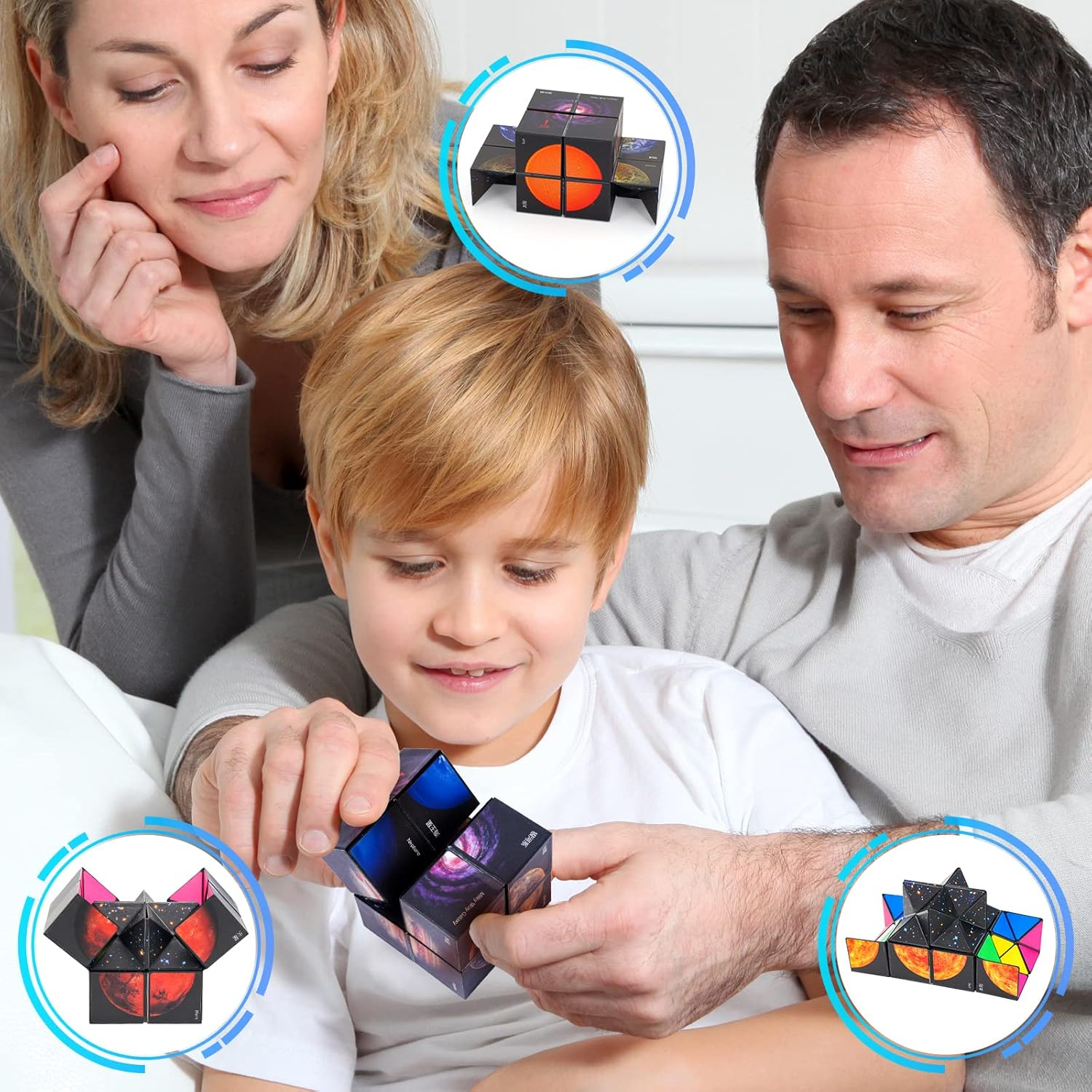 Star Sky-Planet Infinity Cube - Fidget Toy for Kids & Adults, Stress Relief, Hand Eye Co, Dexterity, Sensory, Ages 6+ image number 6