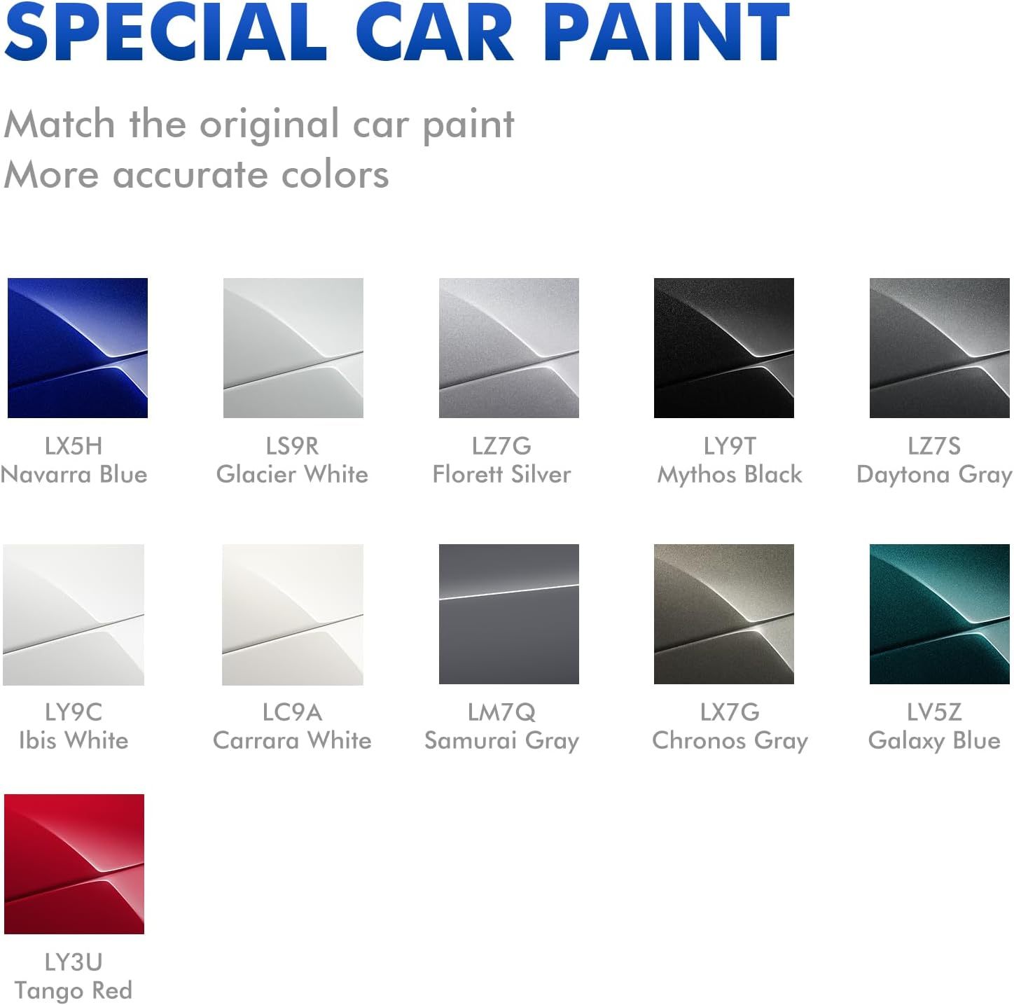 LZ7S Daytona Gray Touch up Paint for Audi, DIY Car Paint Scratch Repair Kit, Automotive Paints, Quick & Easy Fix Scratch Repair for Q3/Q5/Q7/Q8A4/A5/A6/A7/A8/TT image number 1