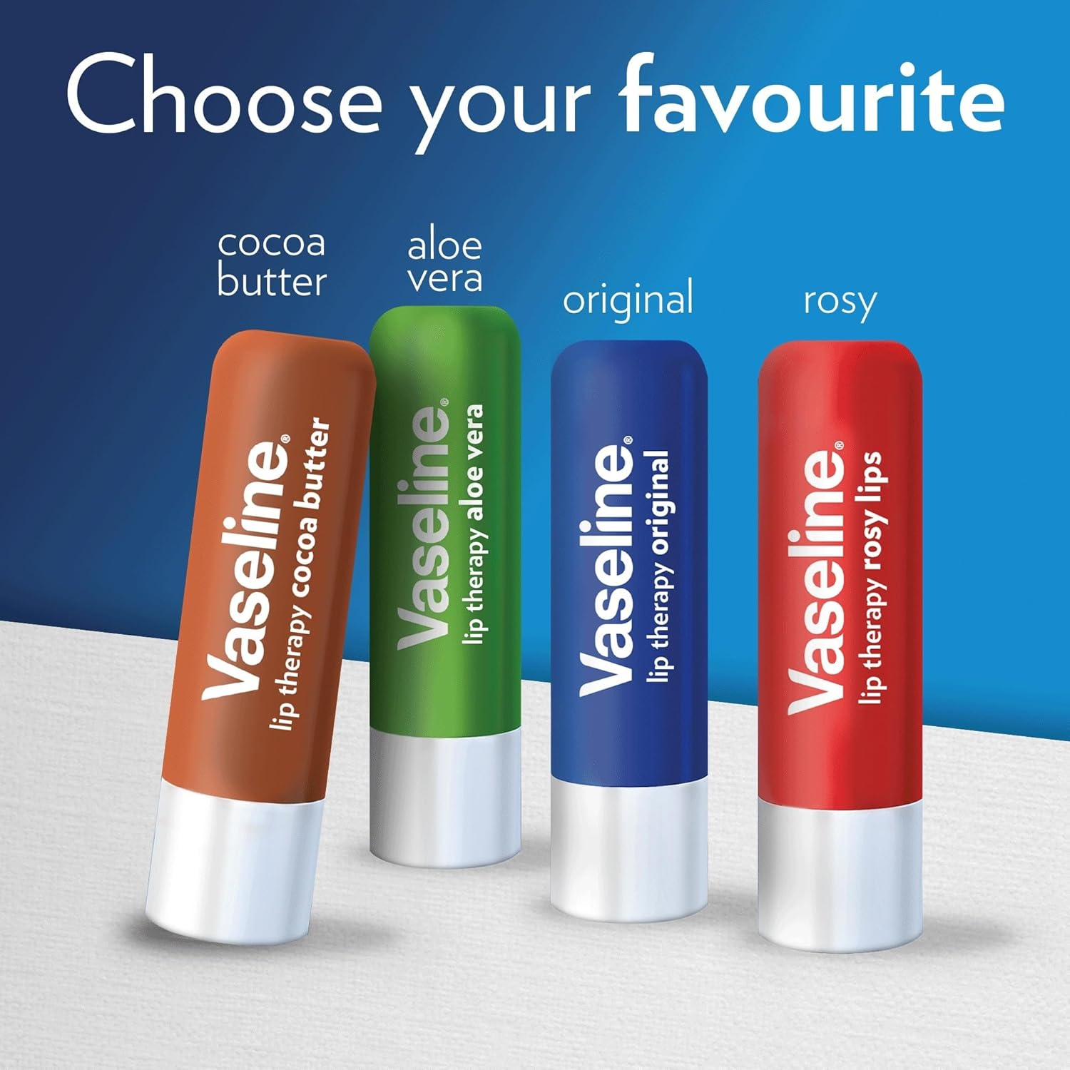 Vaseline Lip Therapy Moisturising Lip Balm Skin Protectant 4.8G Ideal for Soft, Glowing Lips Cocoa Butter Moisturiser Fast-Acting Nourishment with Petroleum Jelly and Rich Cocoa Butter. image number 2