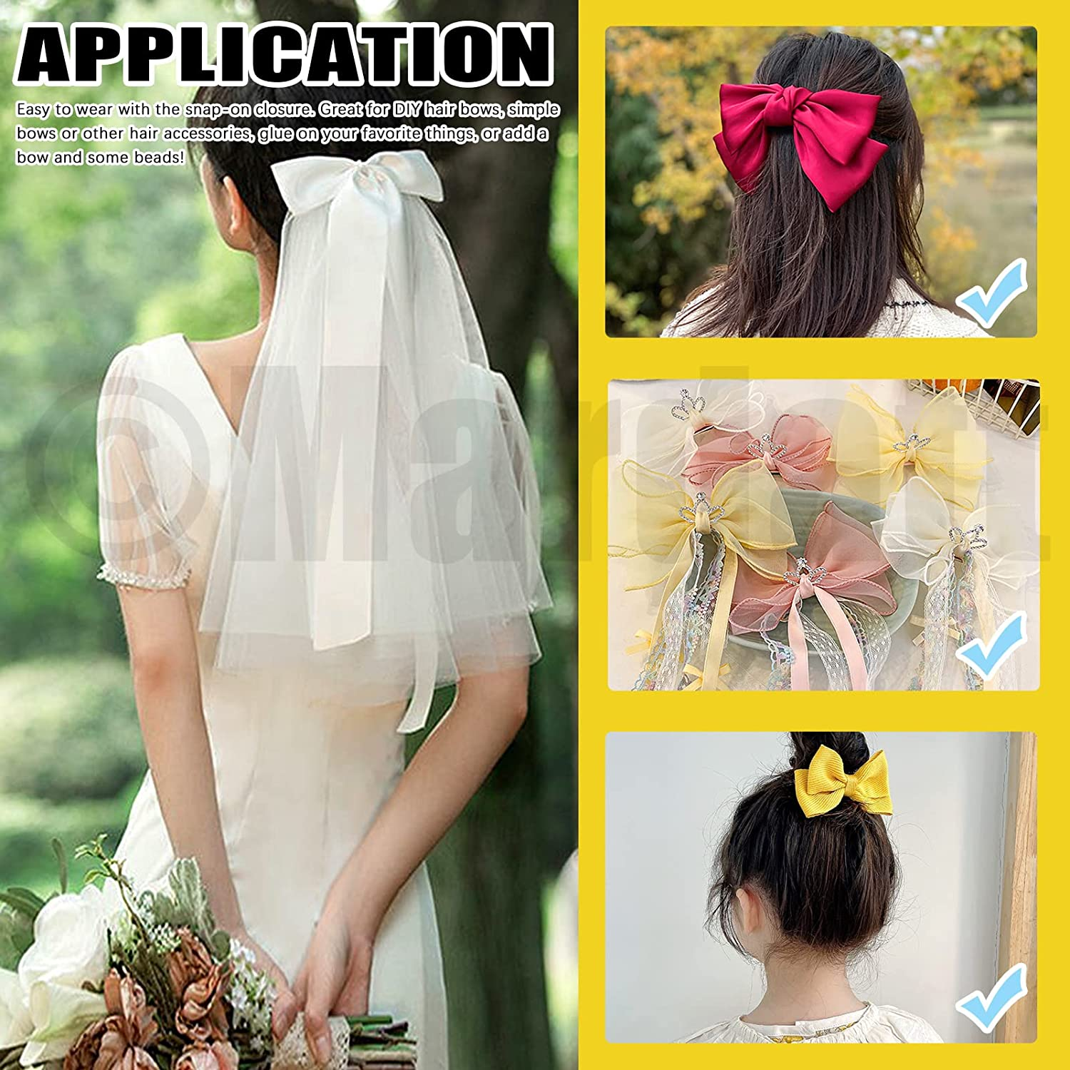 80 Pcs French Barrette Hair Clips Assortment Set 3.14 Inch Silver Metal Blank Alligator Hairpin Rectangle Craft Bow Clips for DIY Hairdressing Accessories (8 Cm) image number 5