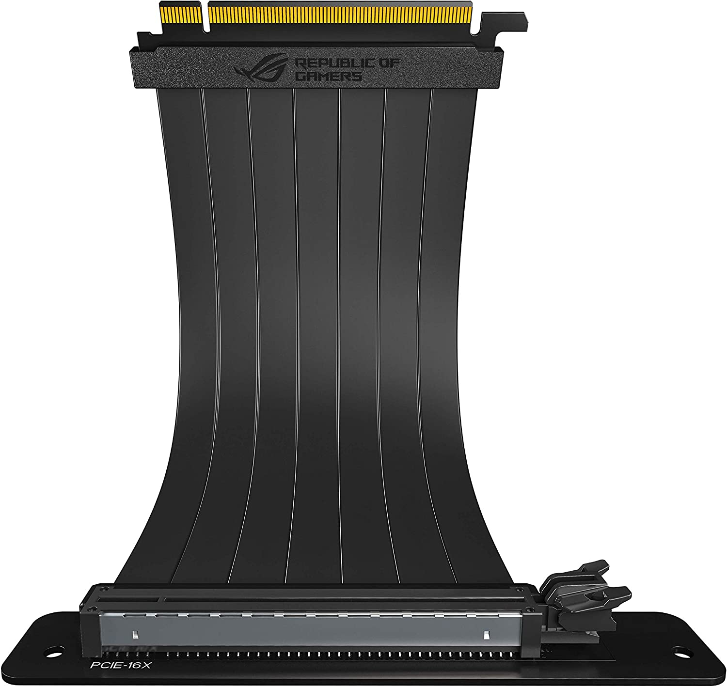 ASUS ROG Strix RS200 240 Mm PCI-E X 16 Riser Cable with 90 Degree Adapter, Patent Safeslot Design, EMI Shielding image number 2